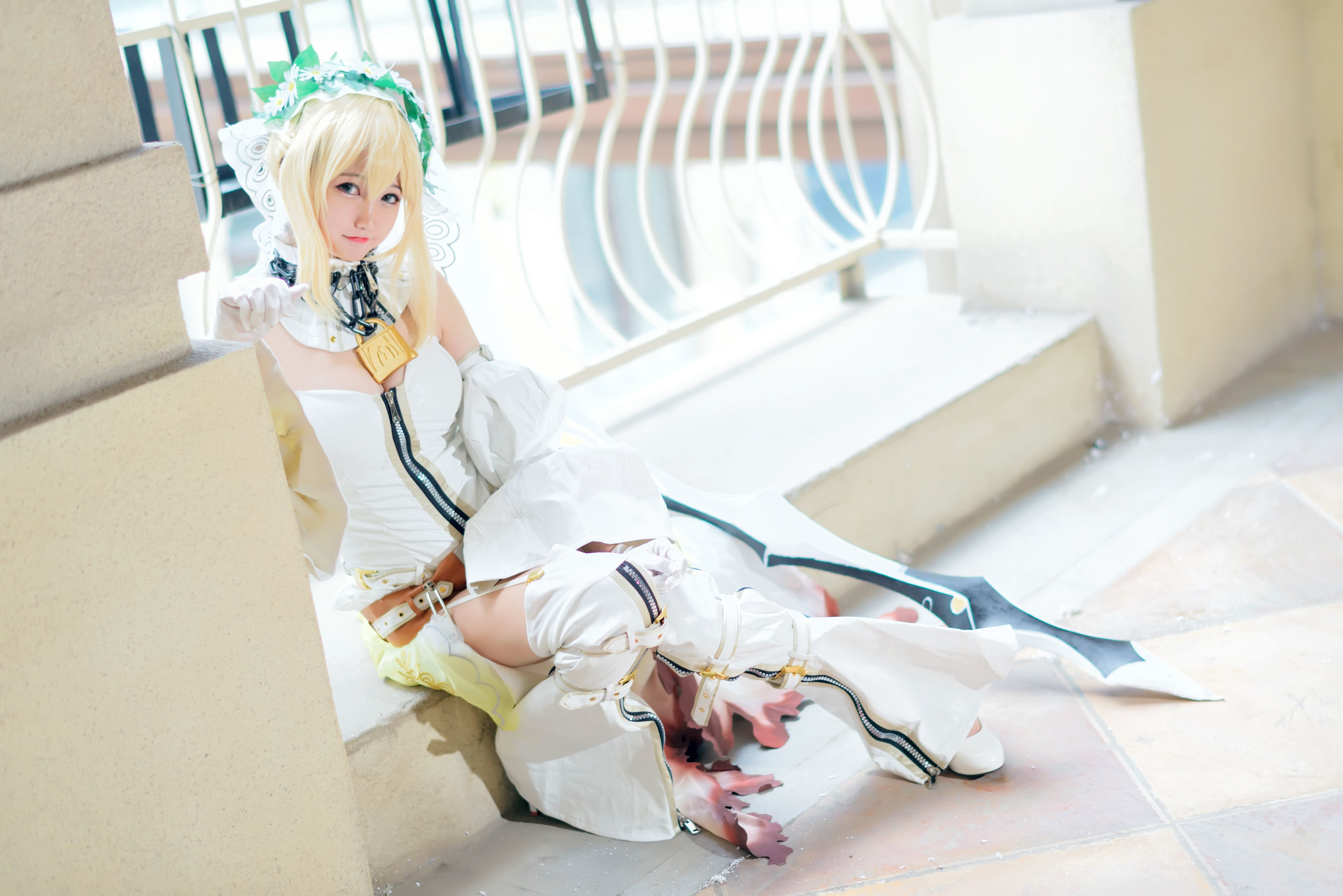 [萝莉COS] Nagesa魔物女本 白衣骑士