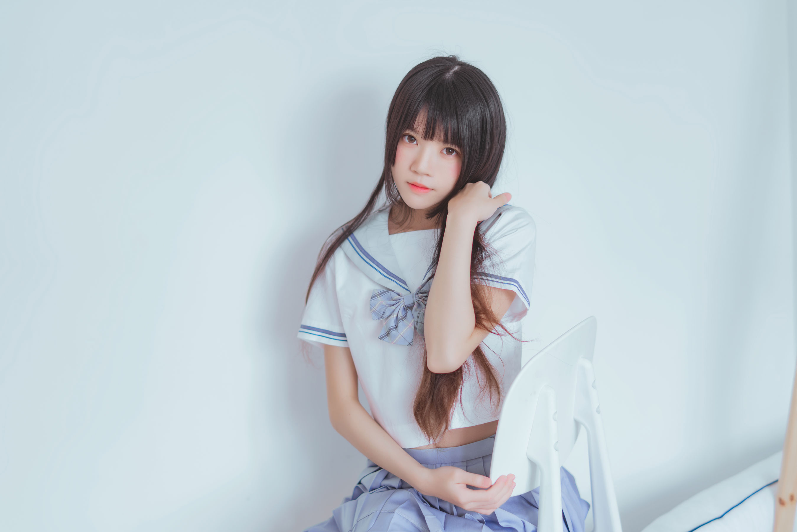 [萝莉COS] 桜桃喵 - 校服黑丝