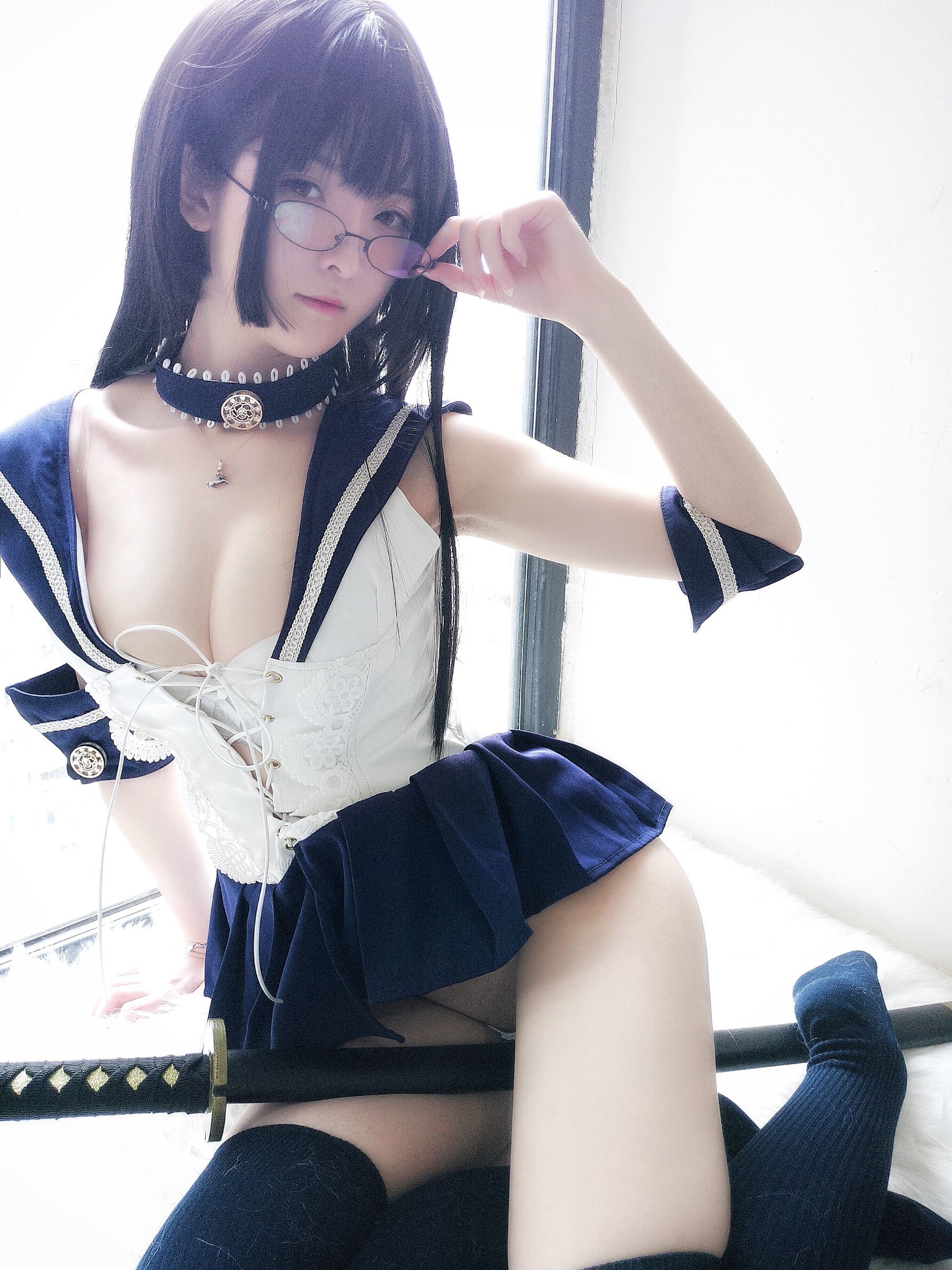 [萝莉COS] 一小央泽 - 武士刀与水手服