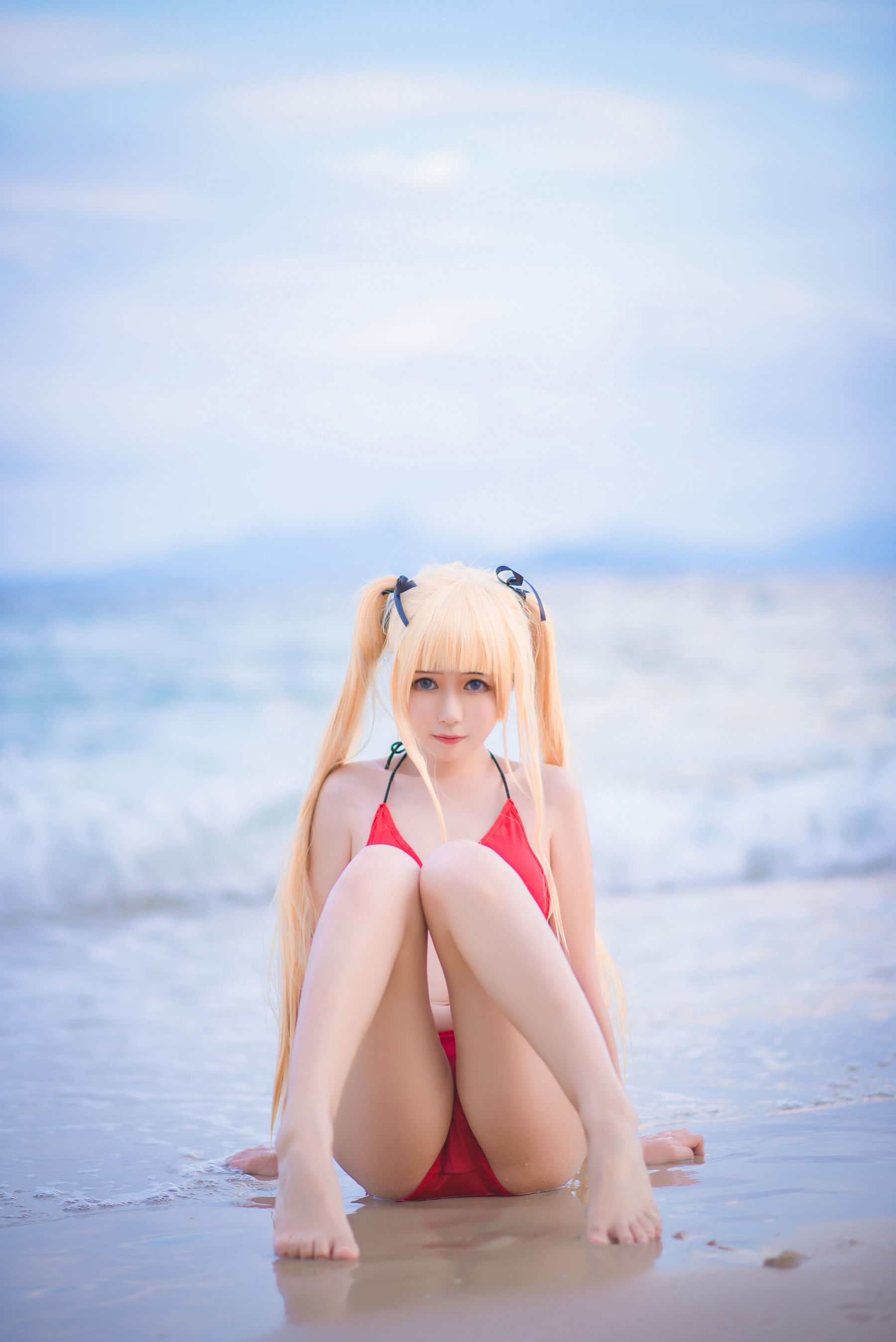 [萝莉COS] 白金Saki - 水着