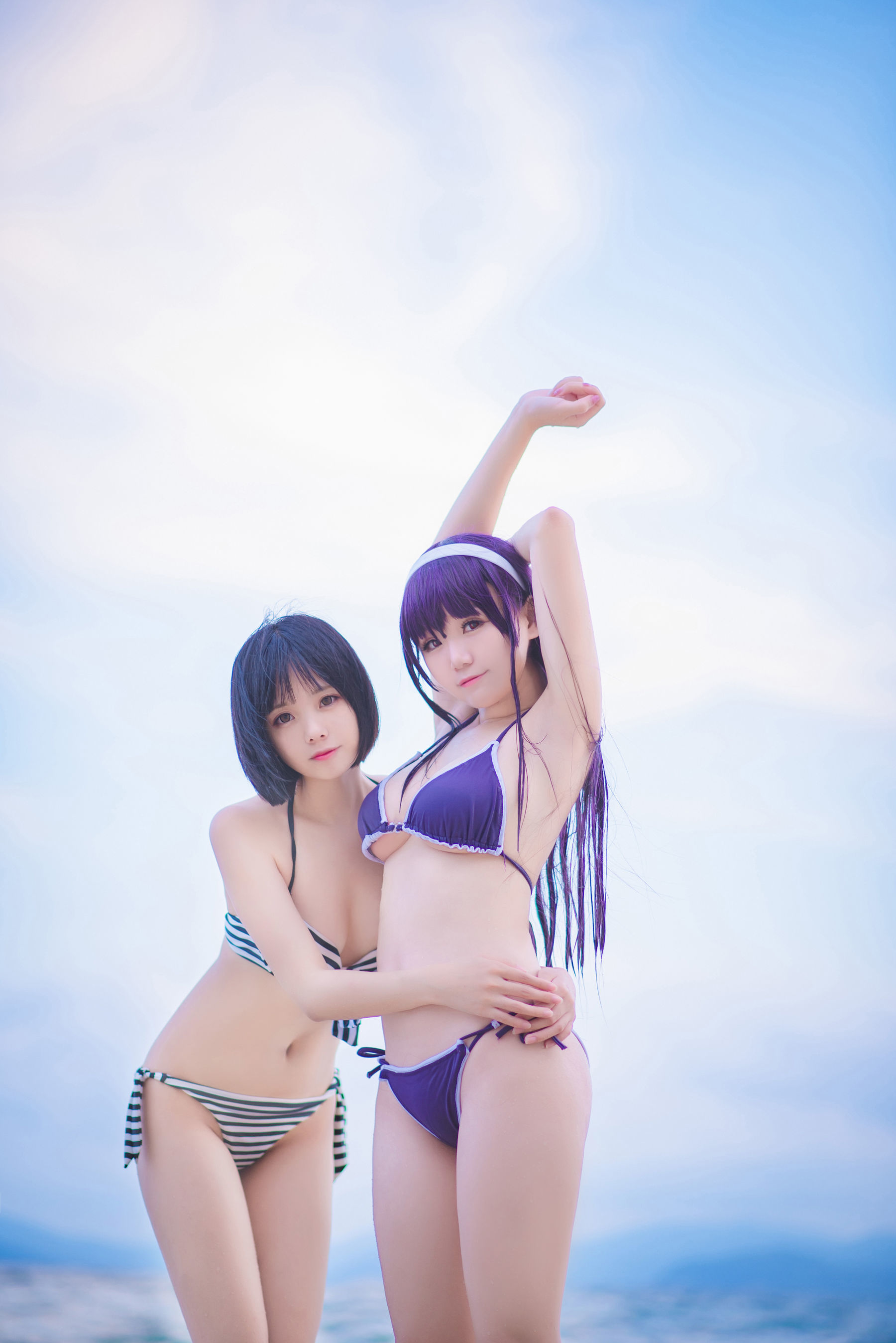 [萝莉COS] 白金Saki - 水着