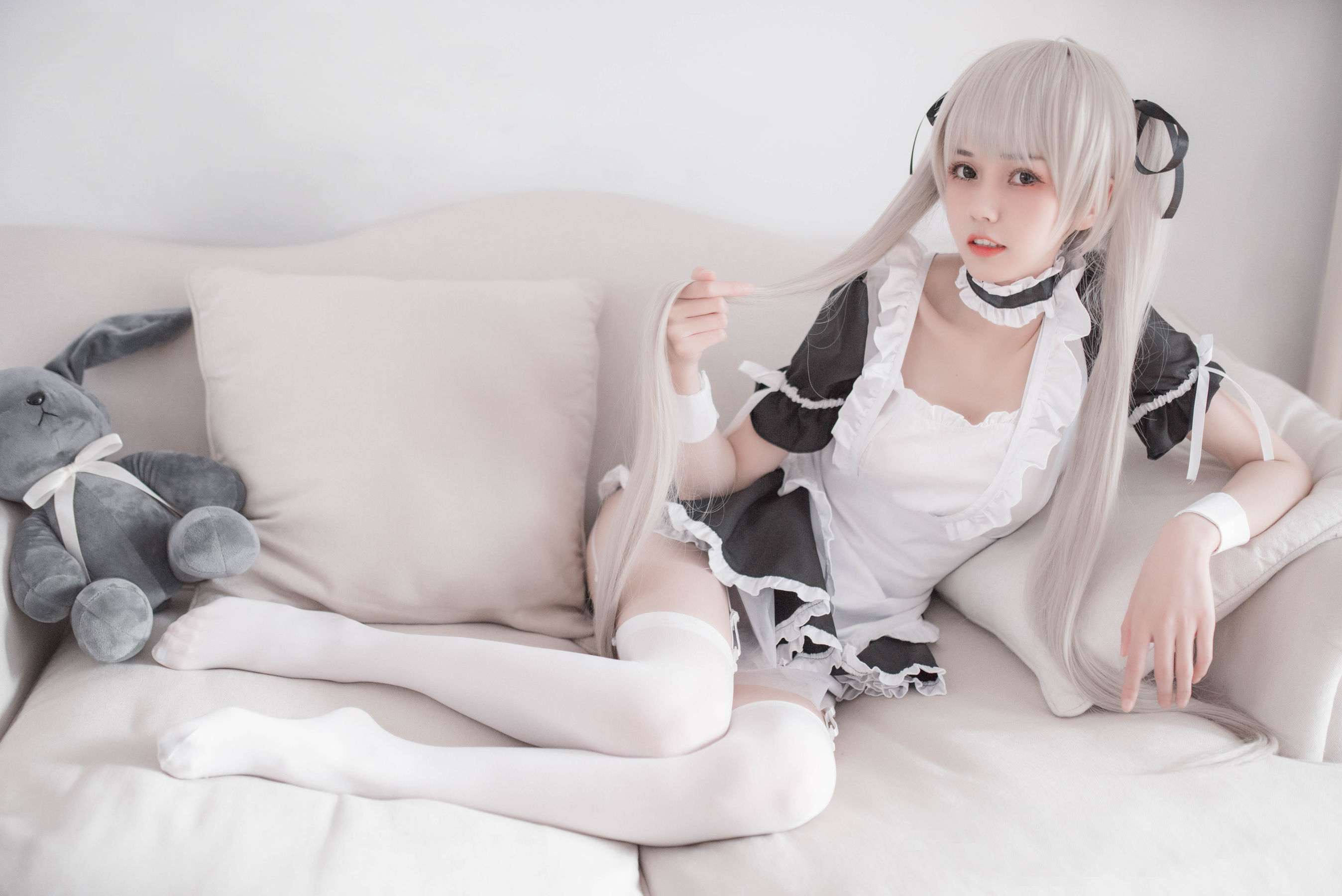 [萝莉COS] 小妖精你的负卿 - 居家私服+穹妹女仆