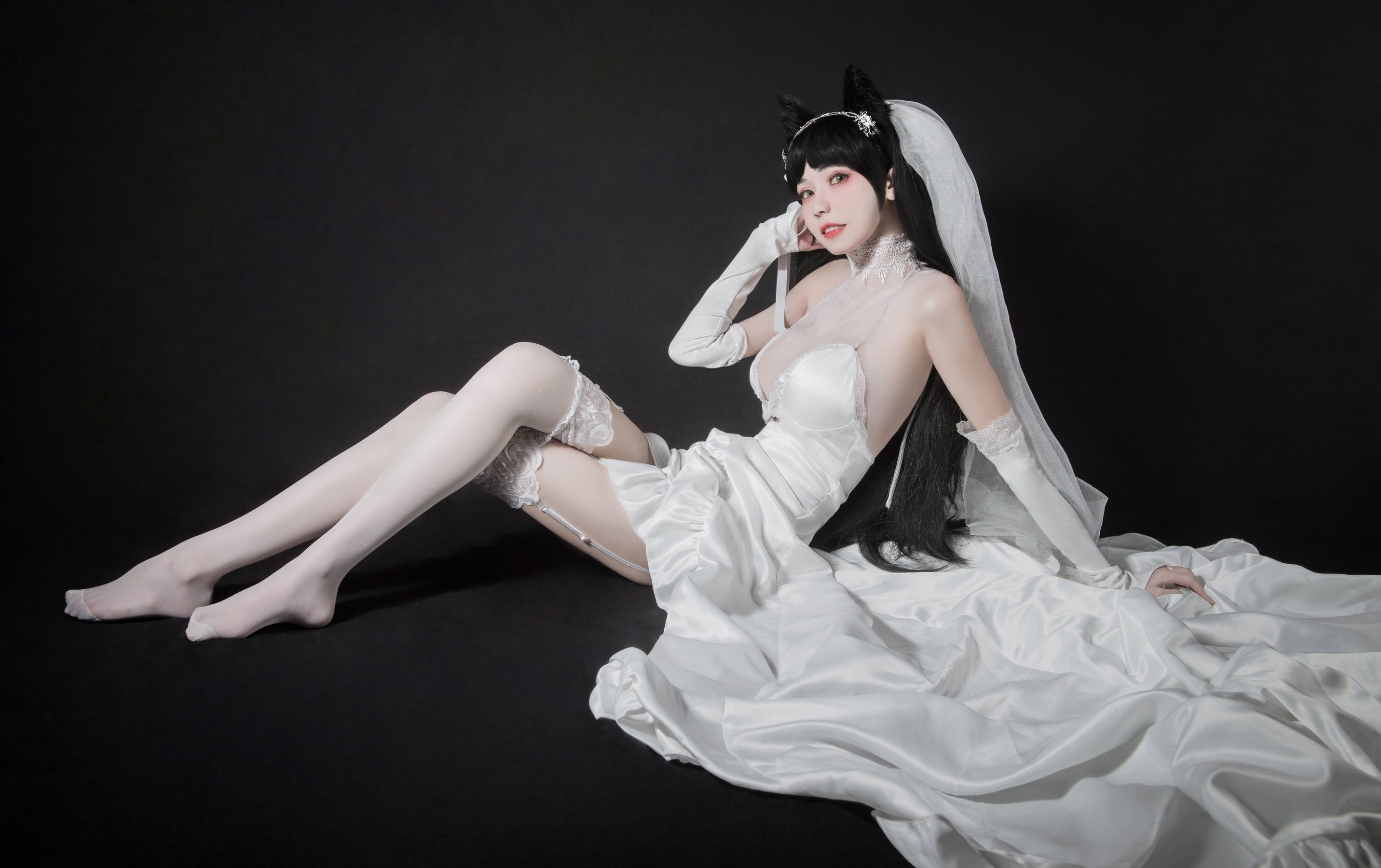 [萝莉COS] 小妖精你的负卿 - 爱宕花嫁