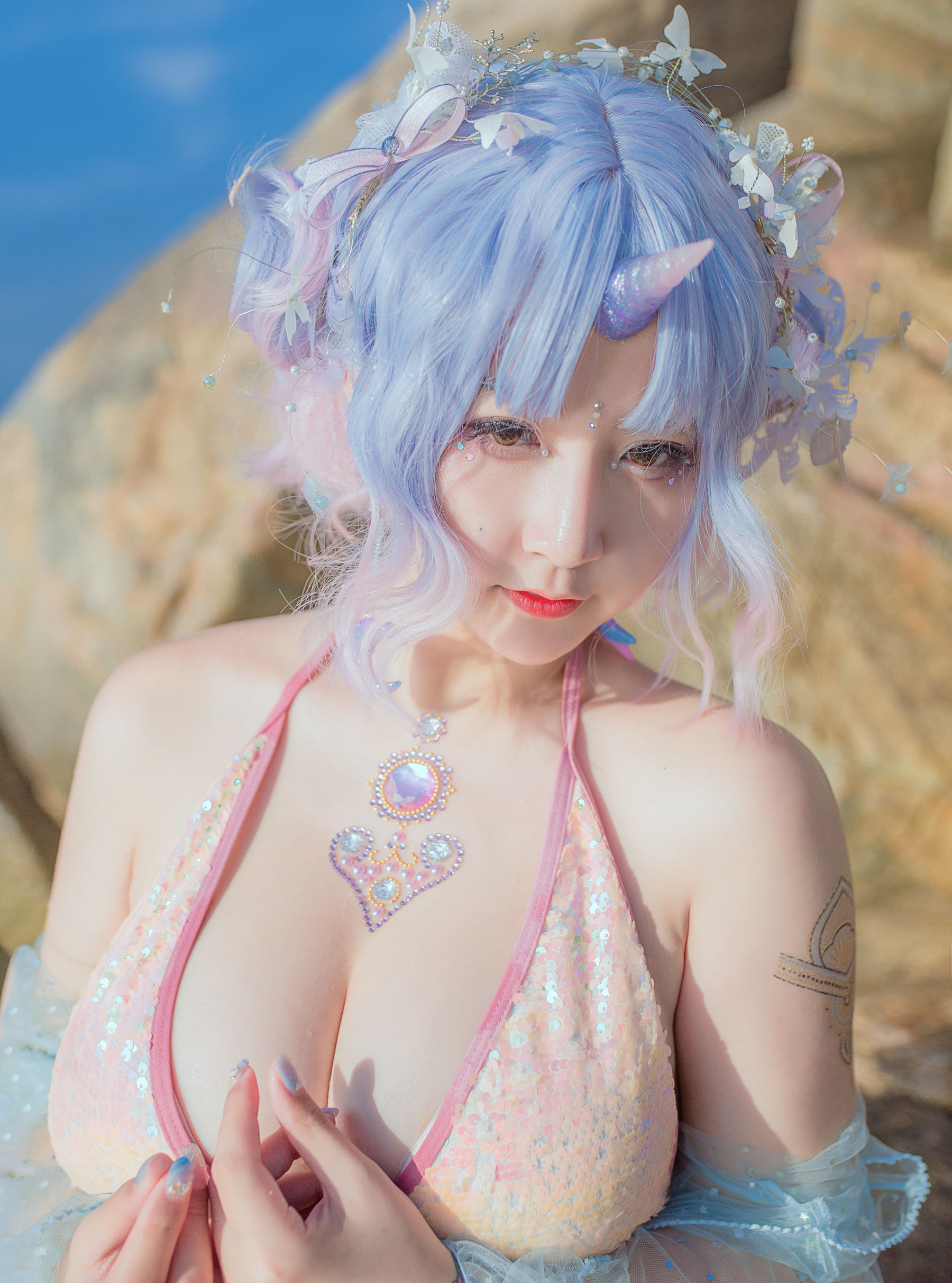 [萝莉COS] 巨乳猫九酱Sakura - 兽の物语