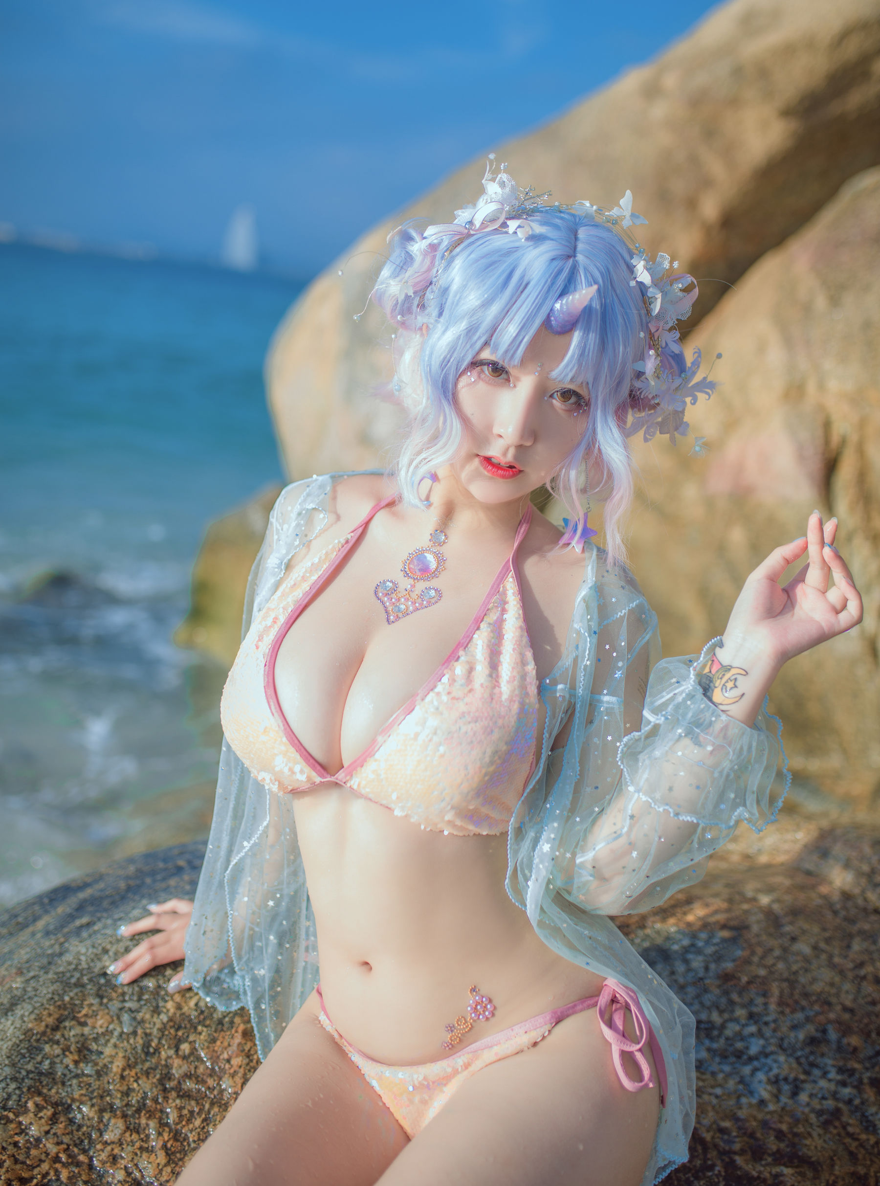 [萝莉COS] 巨乳猫九酱Sakura - 兽の物语