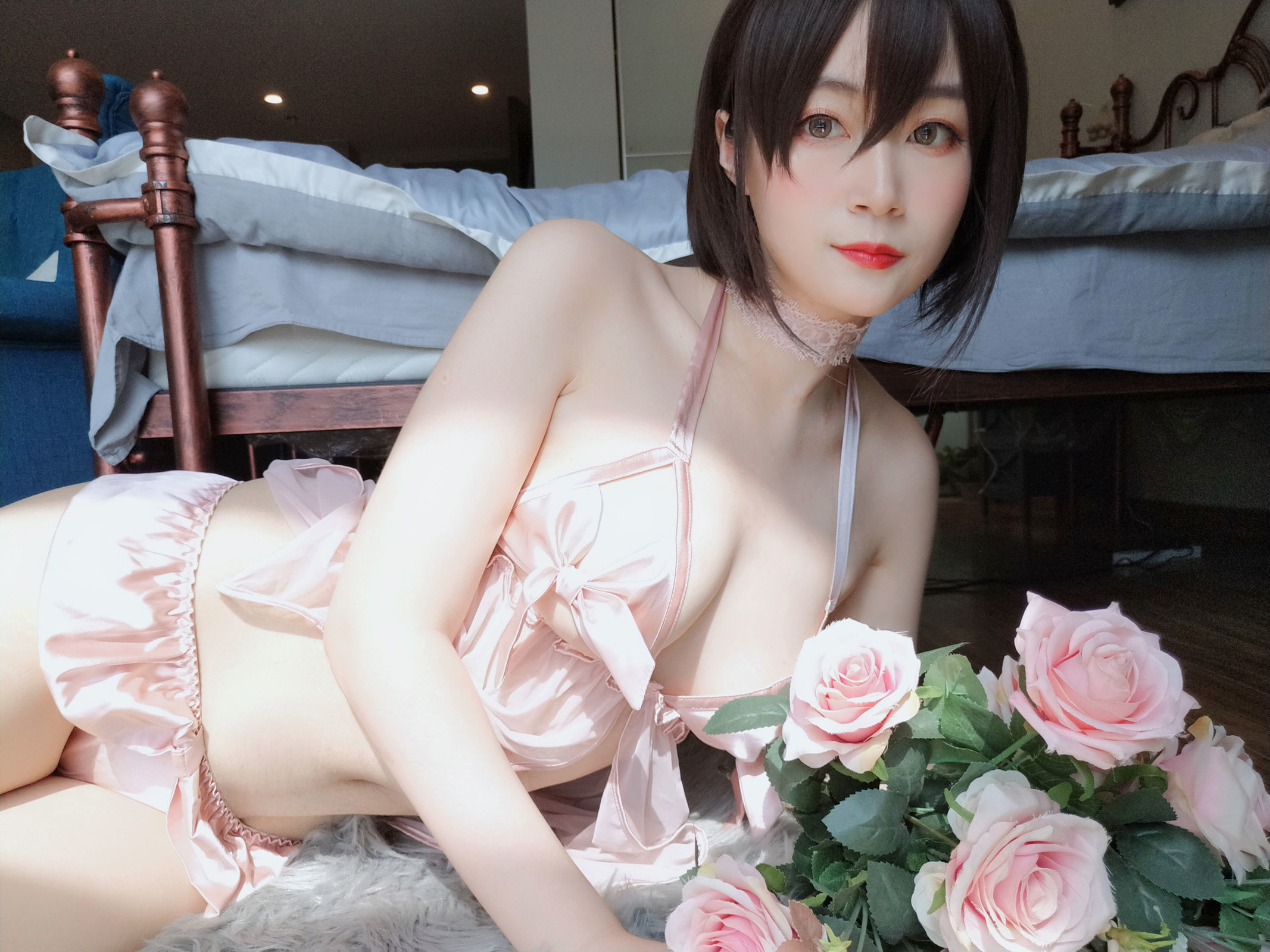 [萝莉COS] 白银 - 粉色睡衣