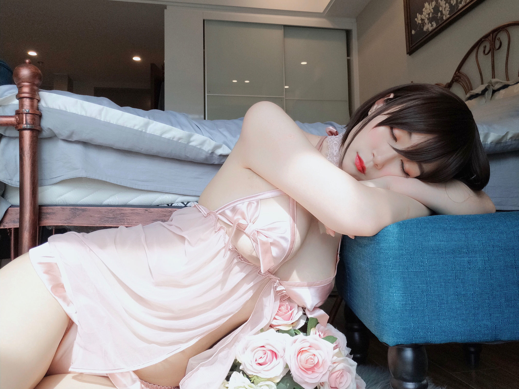 [萝莉COS] 白银 - 粉色睡衣