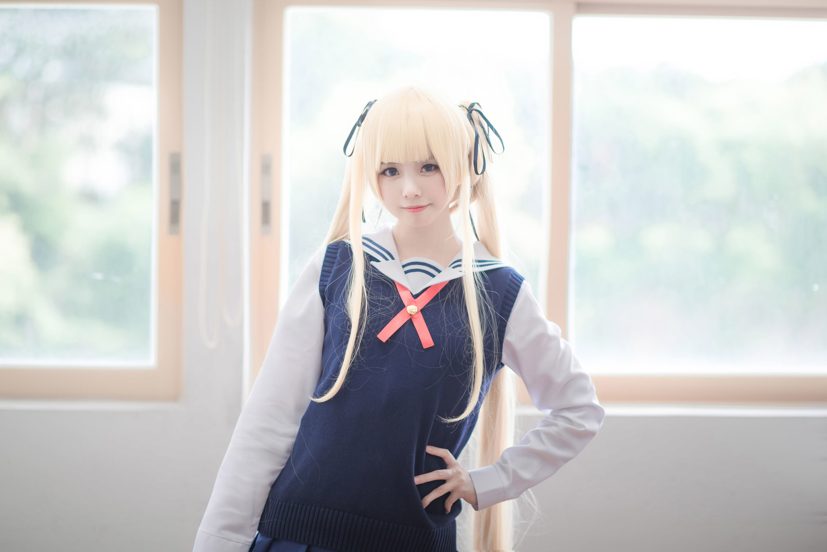[萝莉COS] 白金Saki - 校服