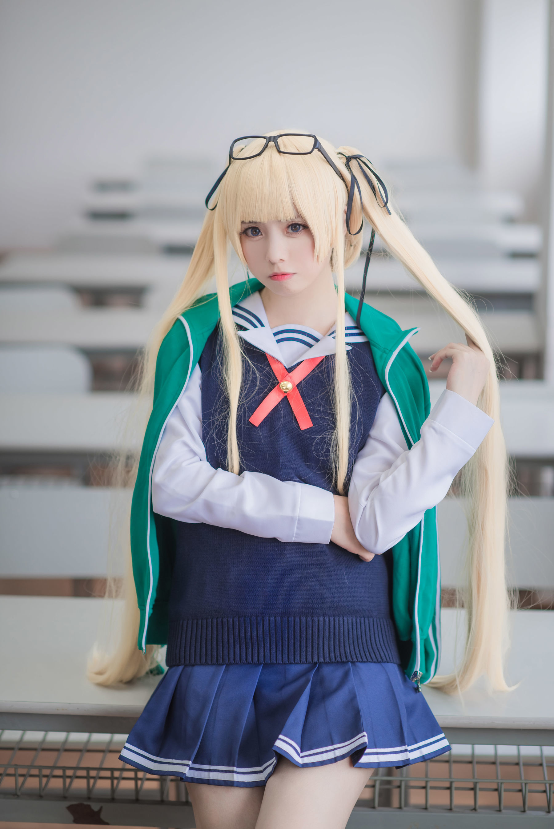[萝莉COS] 白金Saki - 校服