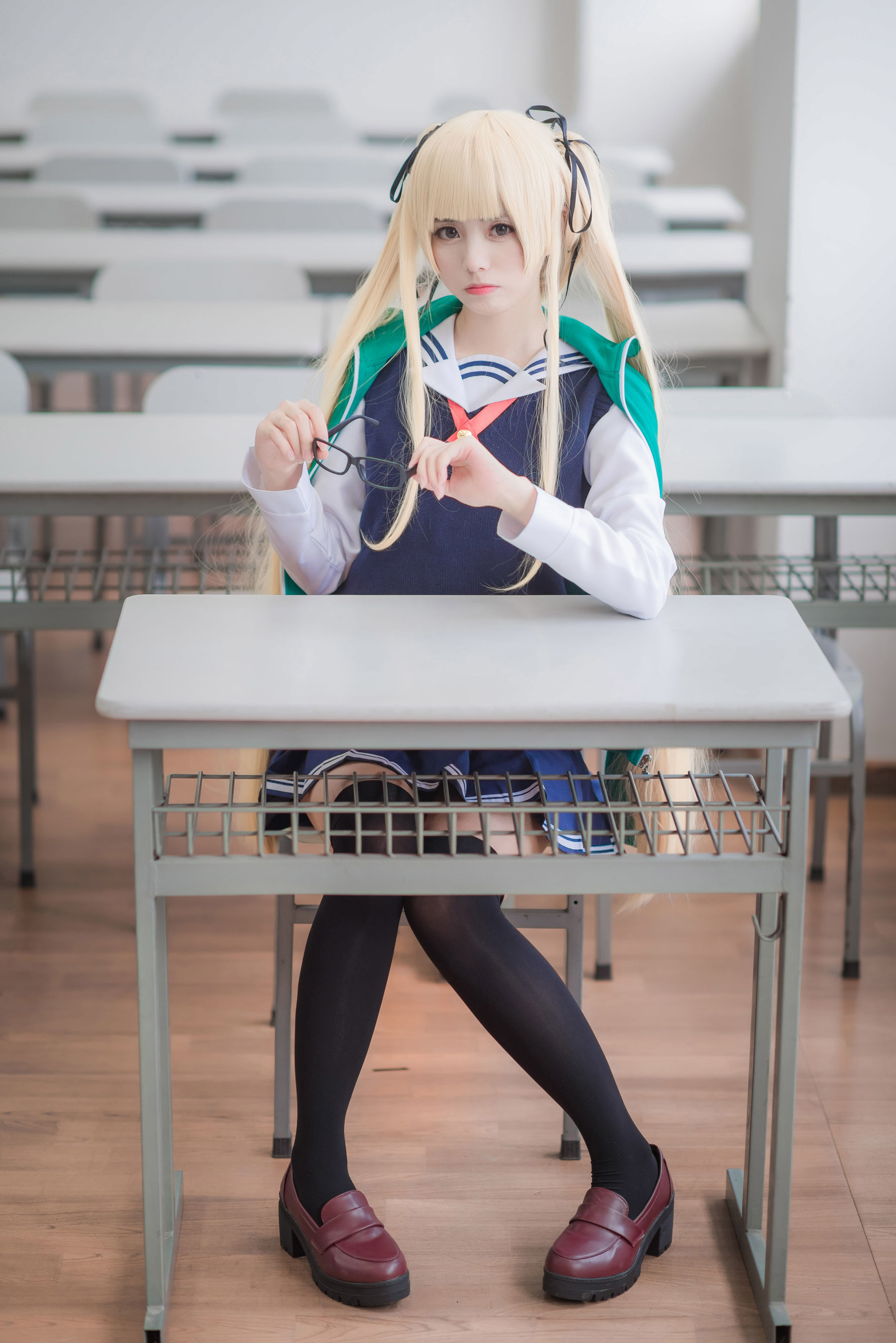 [萝莉COS] 白金Saki - 校服