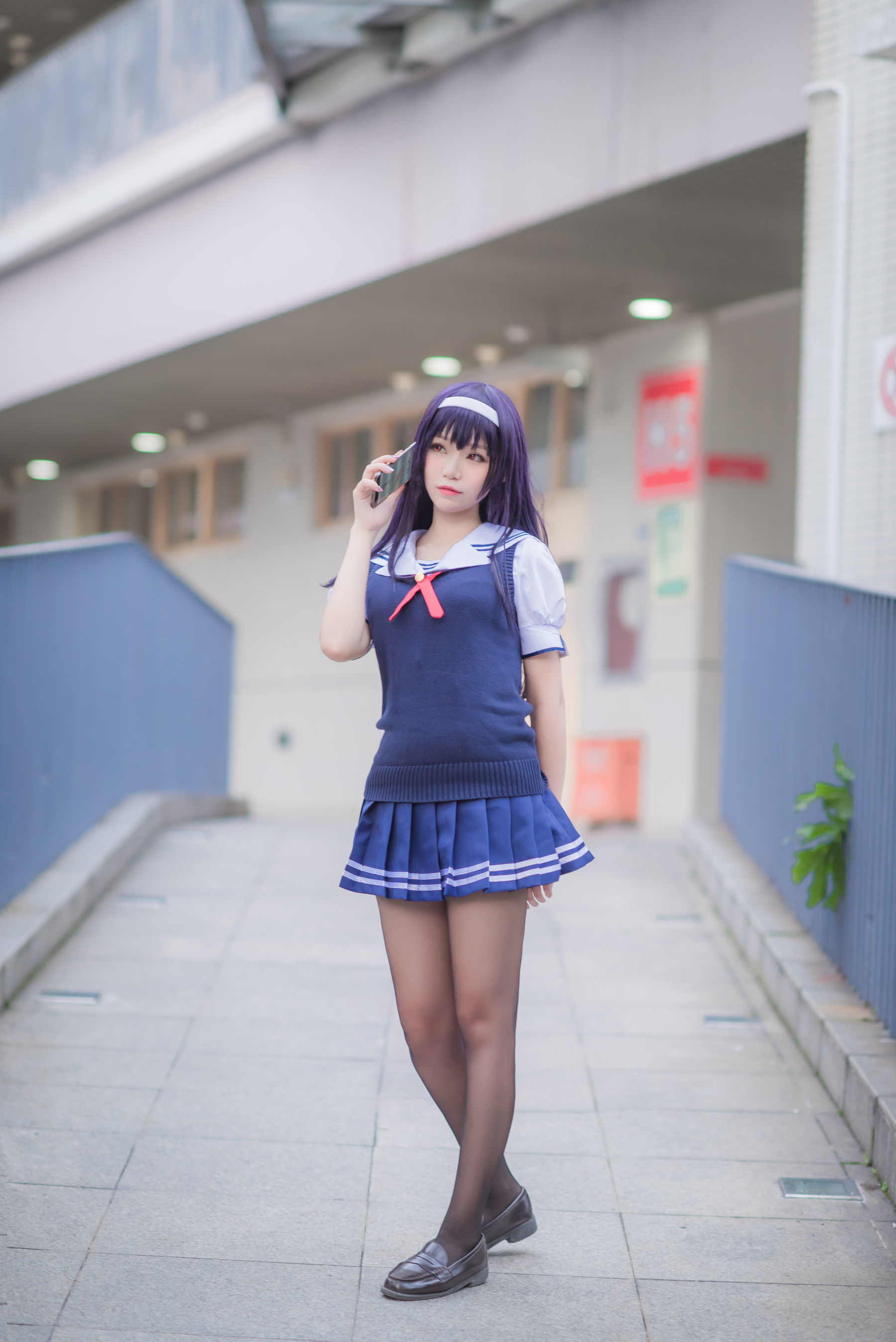 [萝莉COS] 白金Saki - 校服