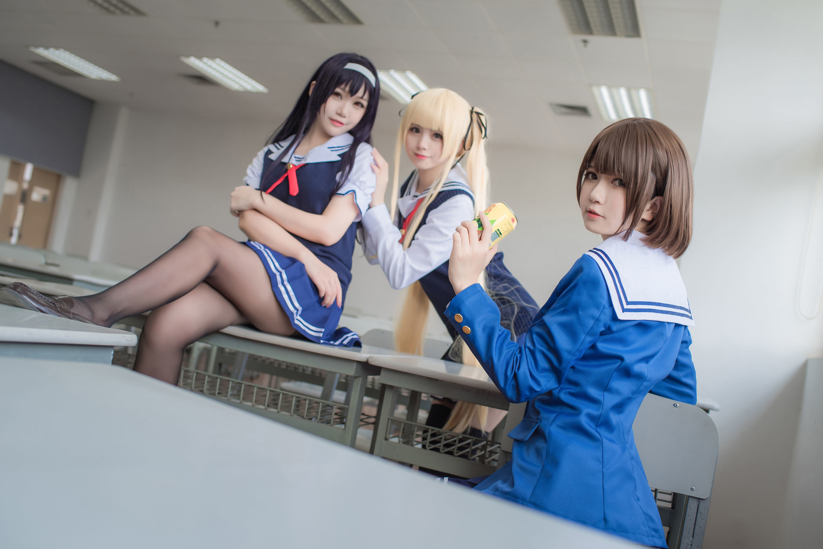[萝莉COS] 白金Saki - 校服