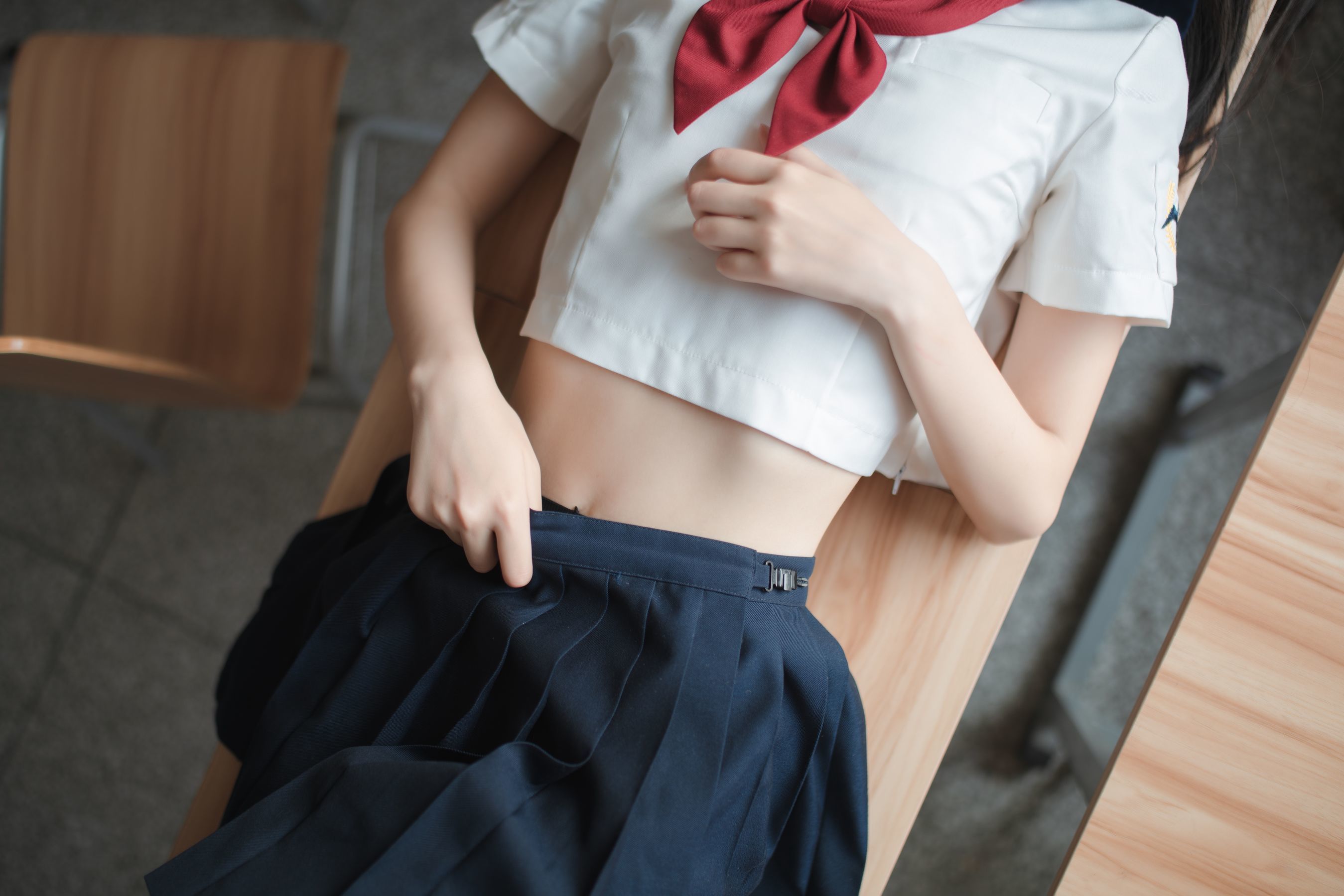 [萝莉COS] 清纯少女五更百鬼 - JK制服