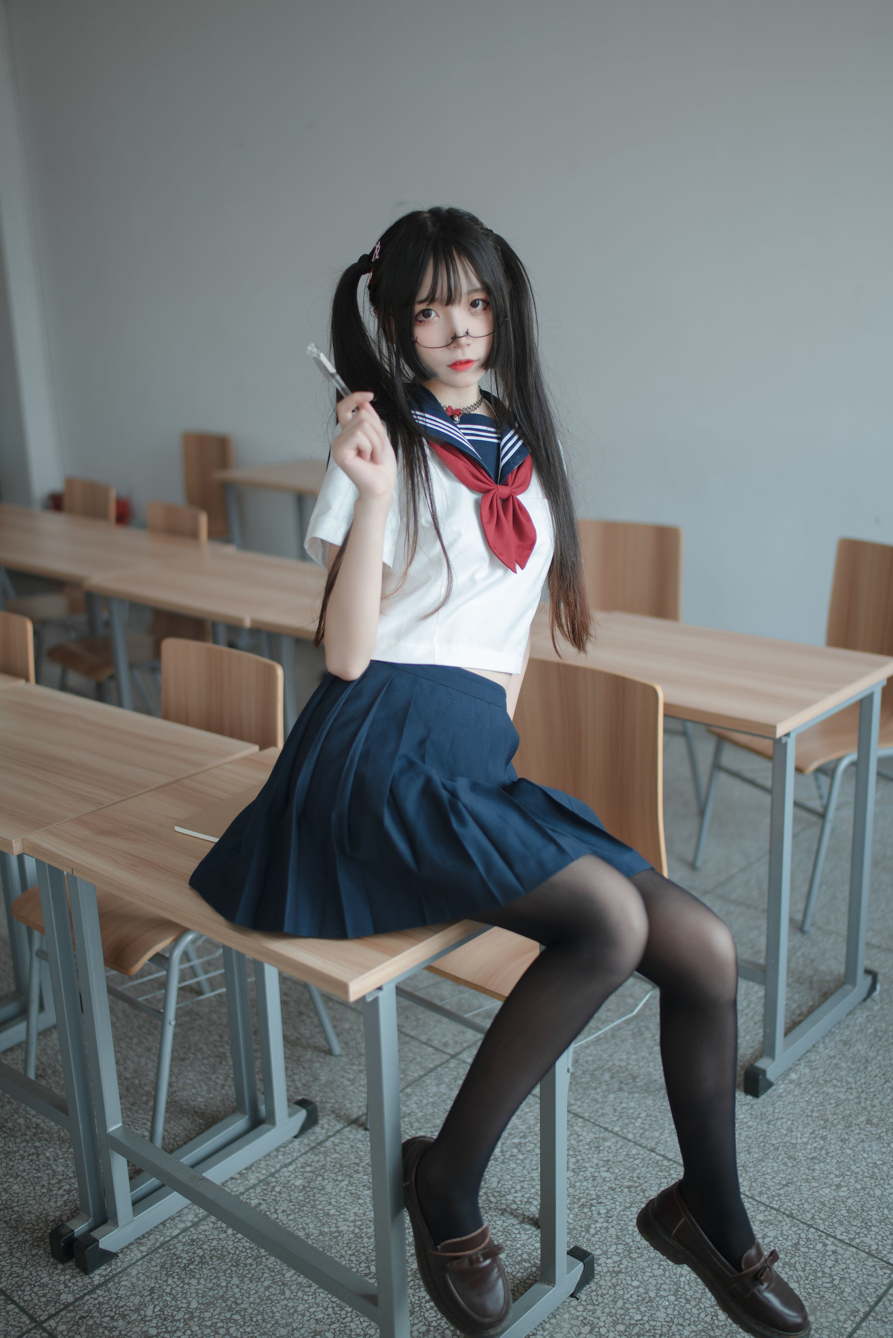 [萝莉COS] 清纯少女五更百鬼 - JK制服