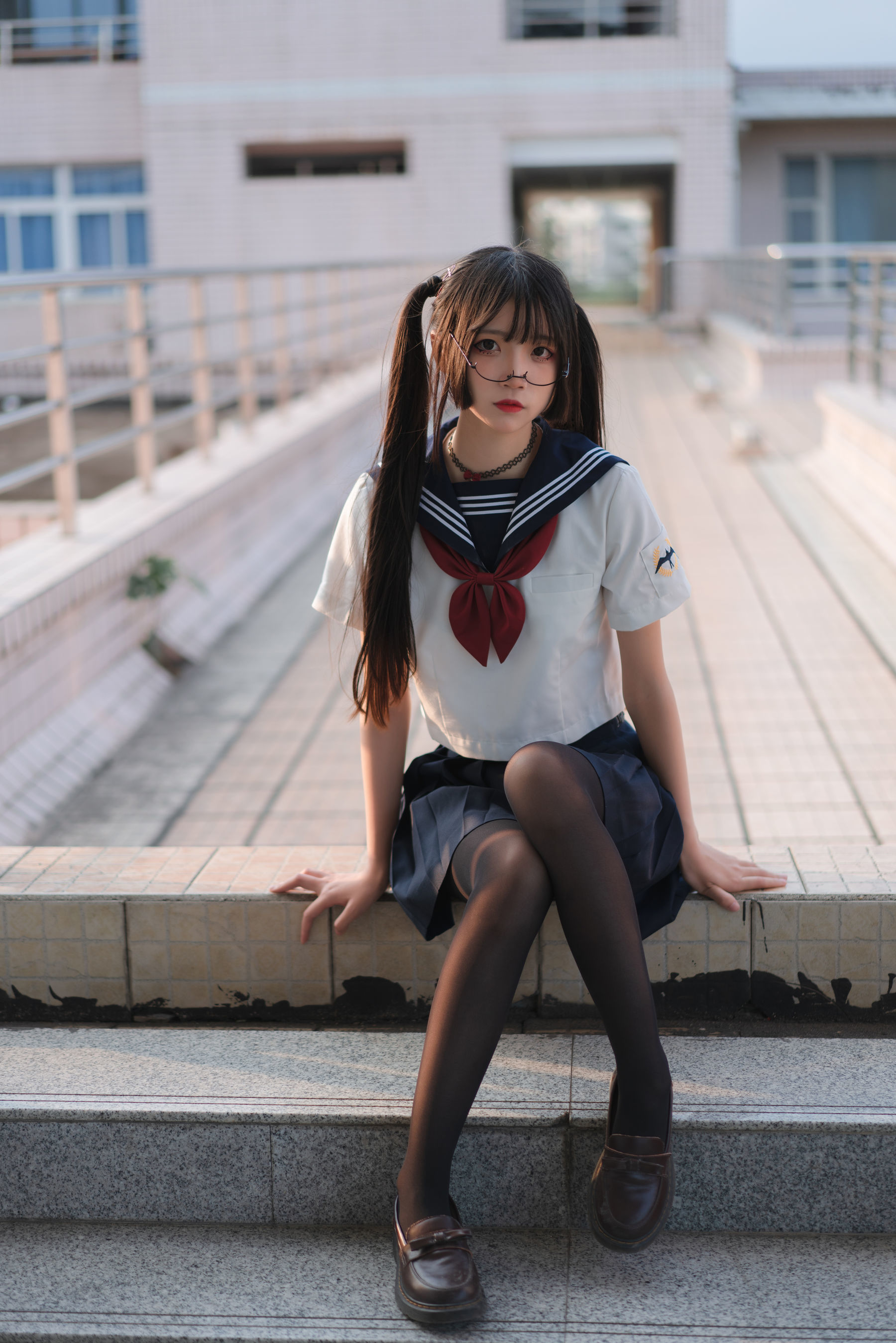 [萝莉COS] 清纯少女五更百鬼 - JK制服