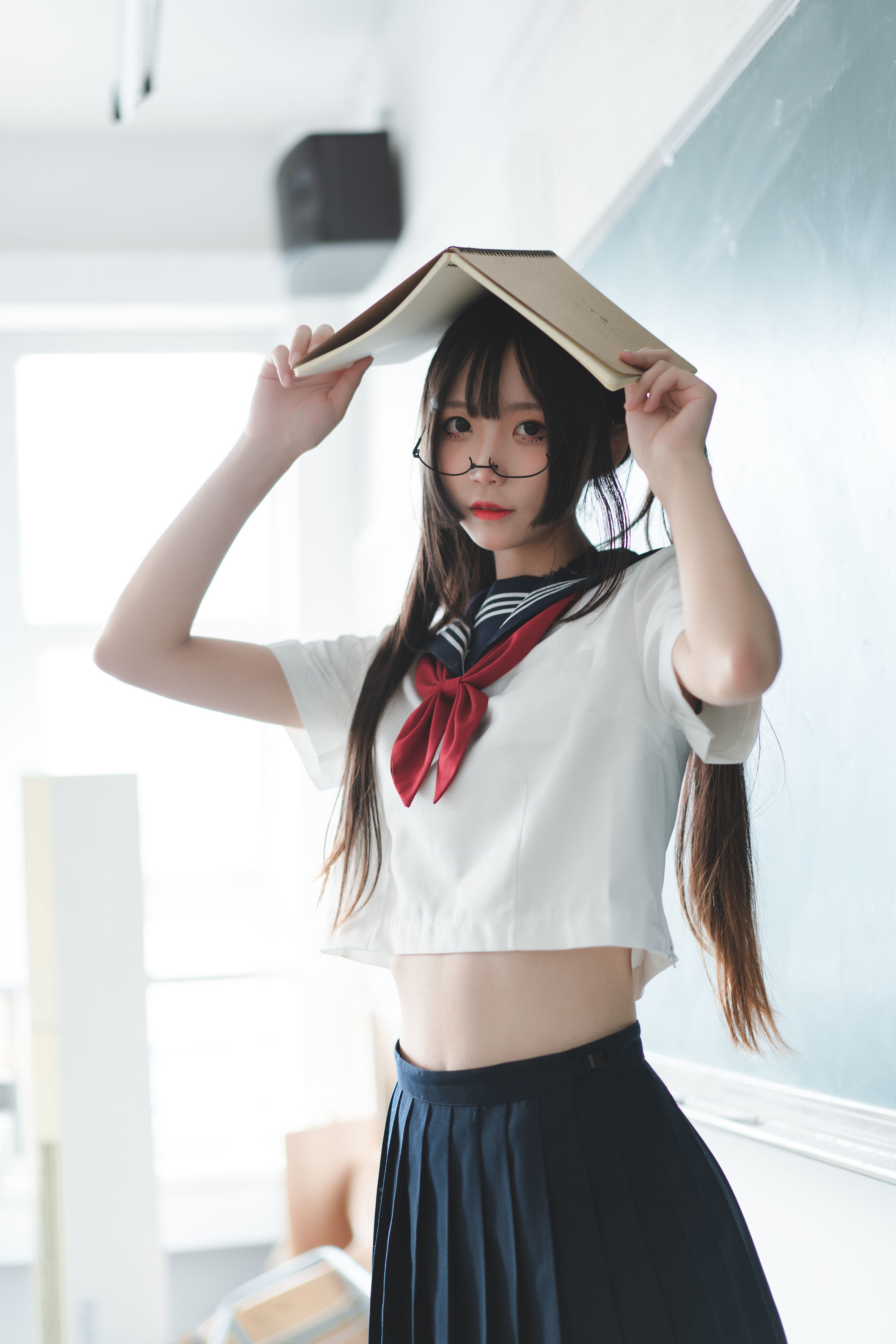 [萝莉COS] 清纯少女五更百鬼 - JK制服