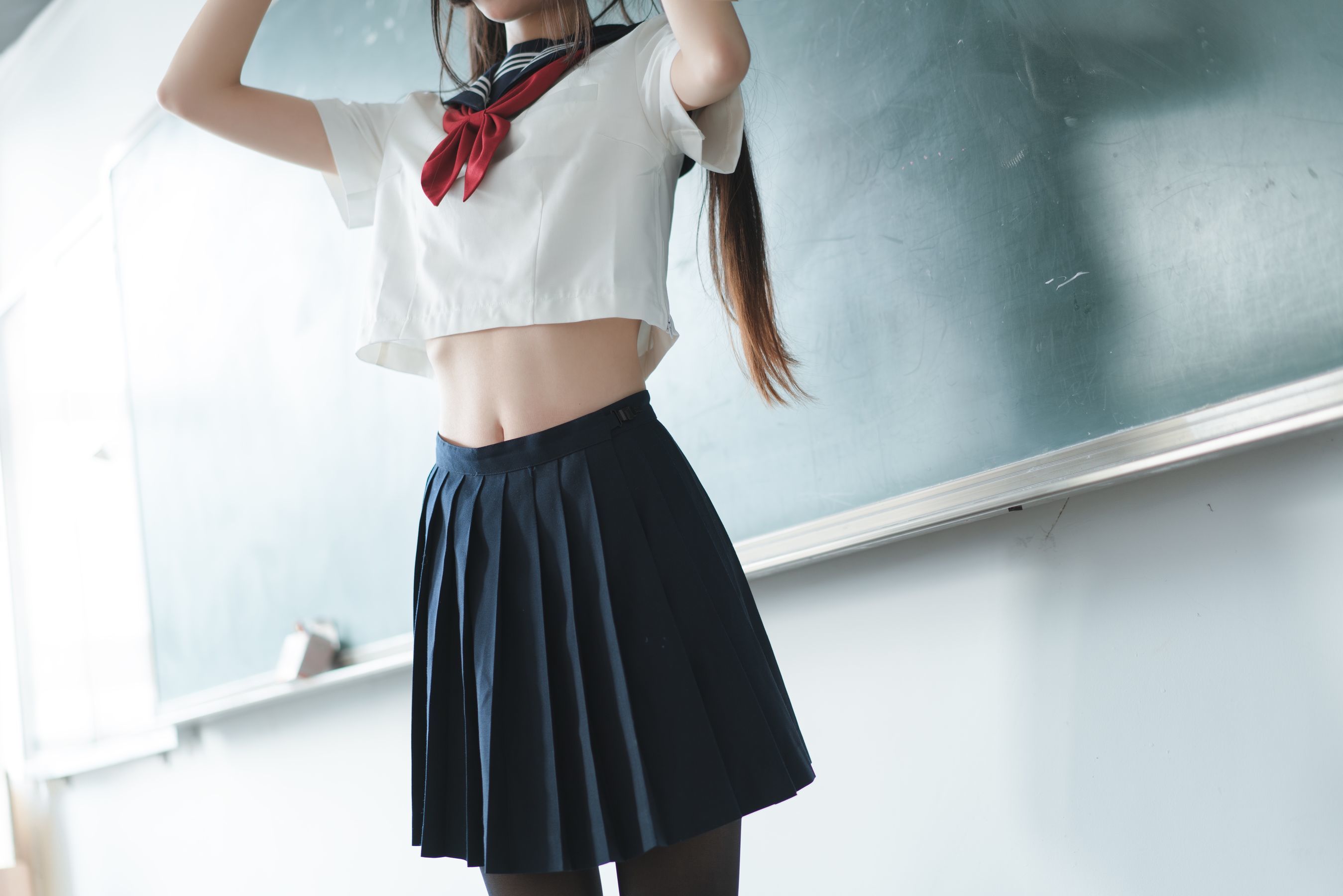 [萝莉COS] 清纯少女五更百鬼 - JK制服