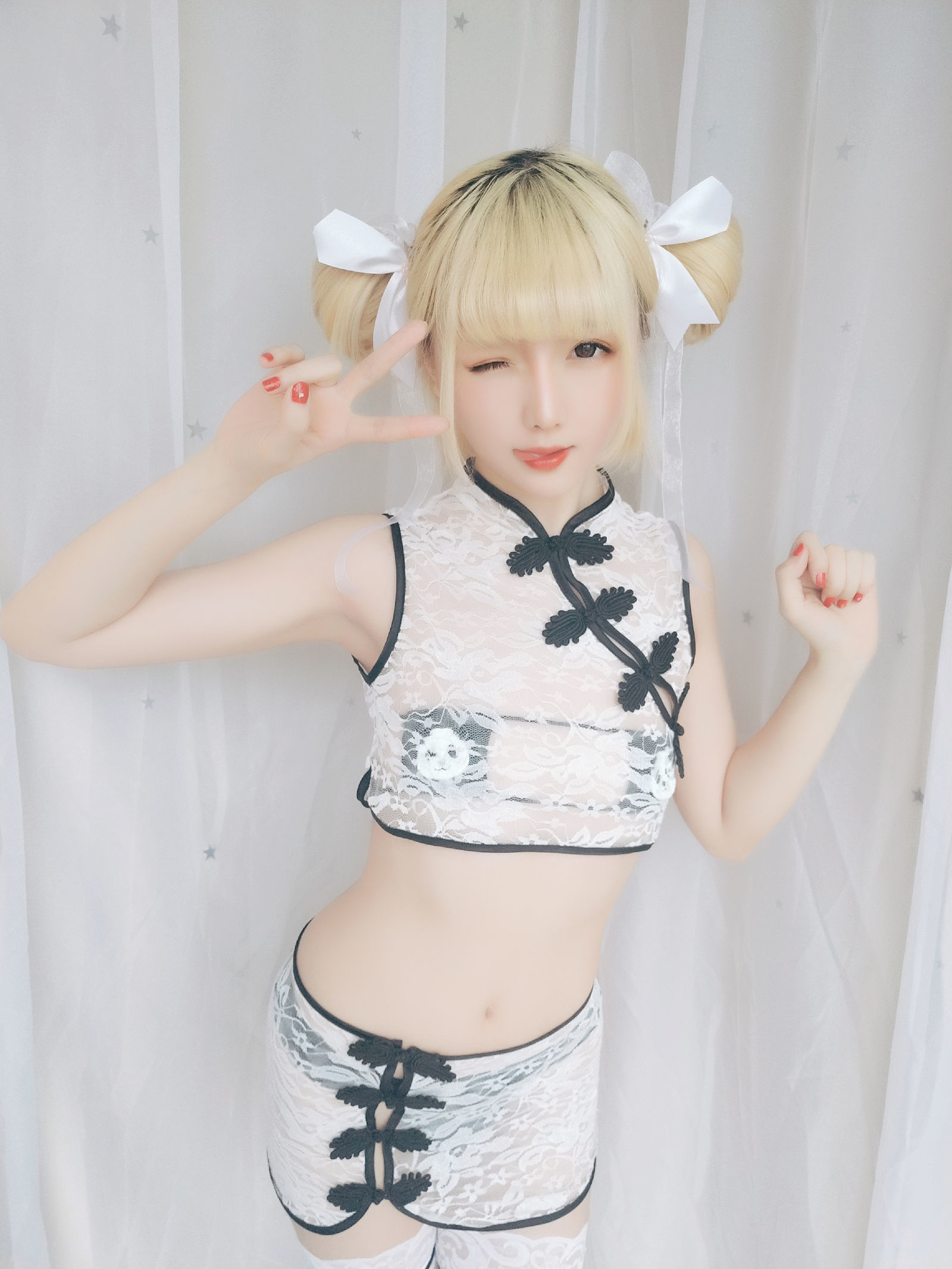 [萝莉COS] 星之迟迟 VOL.16 熊猫旗袍