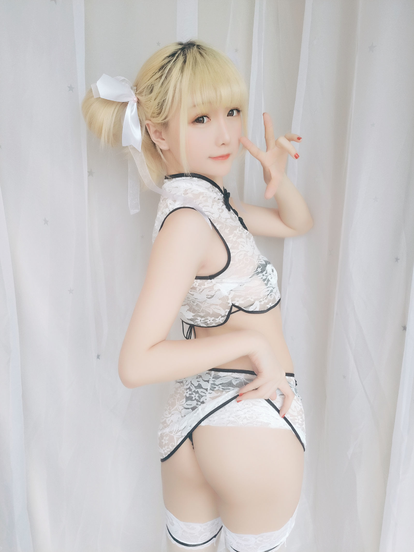 [萝莉COS] 星之迟迟 VOL.16 熊猫旗袍
