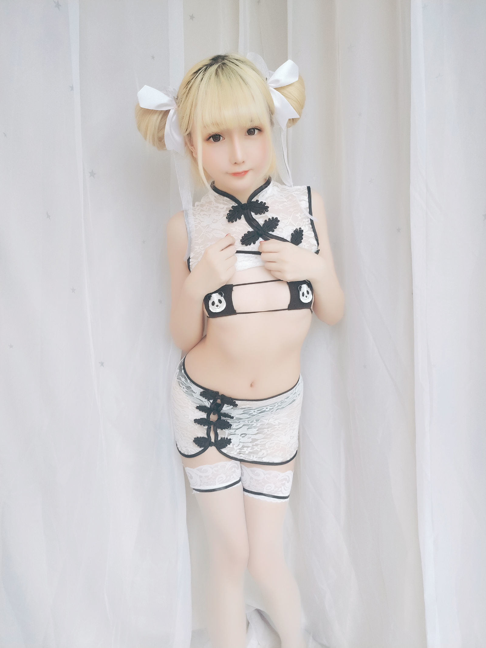 [萝莉COS] 星之迟迟 VOL.16 熊猫旗袍