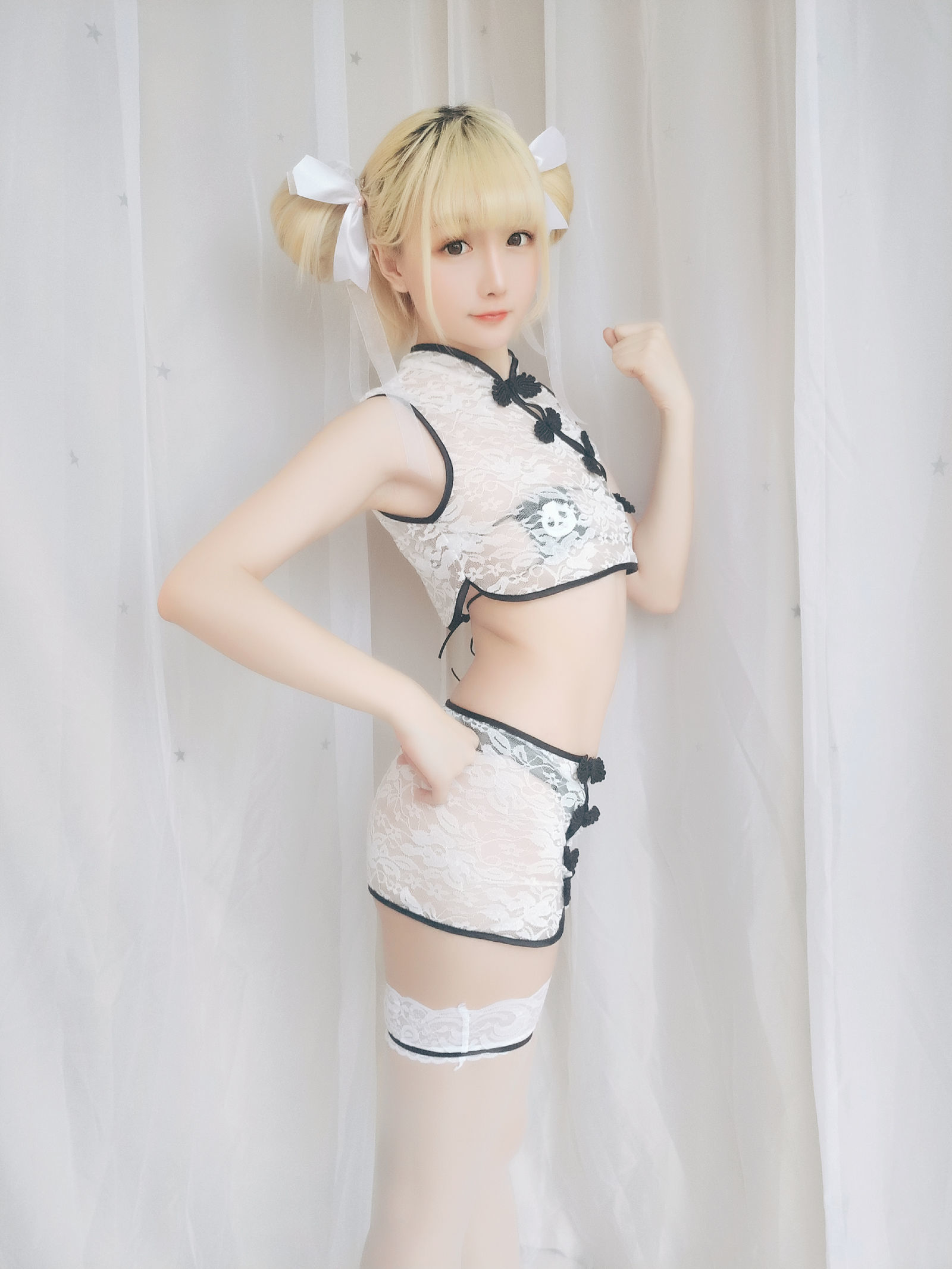 [萝莉COS] 星之迟迟 VOL.16 熊猫旗袍