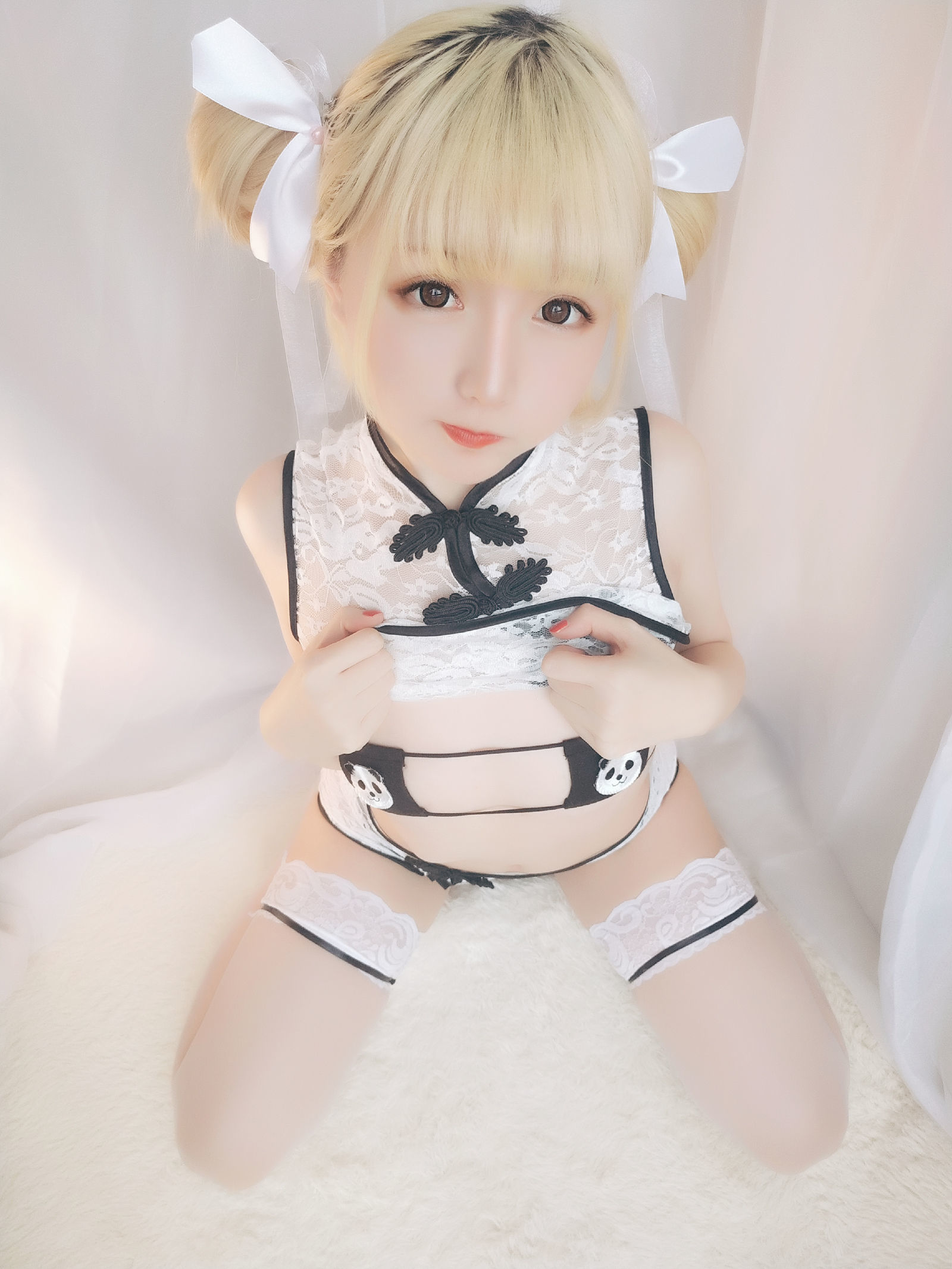 [萝莉COS] 星之迟迟 VOL.16 熊猫旗袍