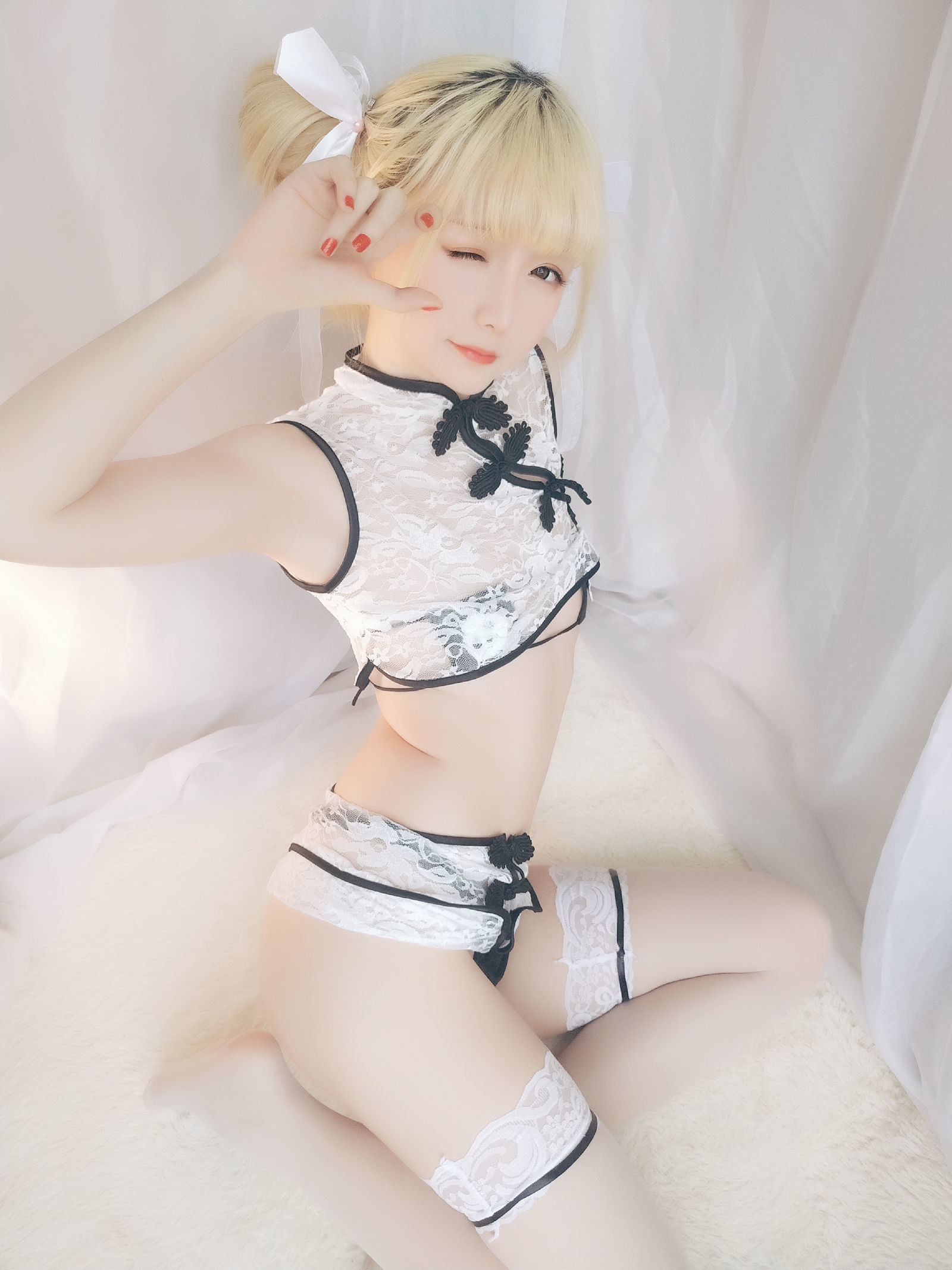 [萝莉COS] 星之迟迟 VOL.16 熊猫旗袍