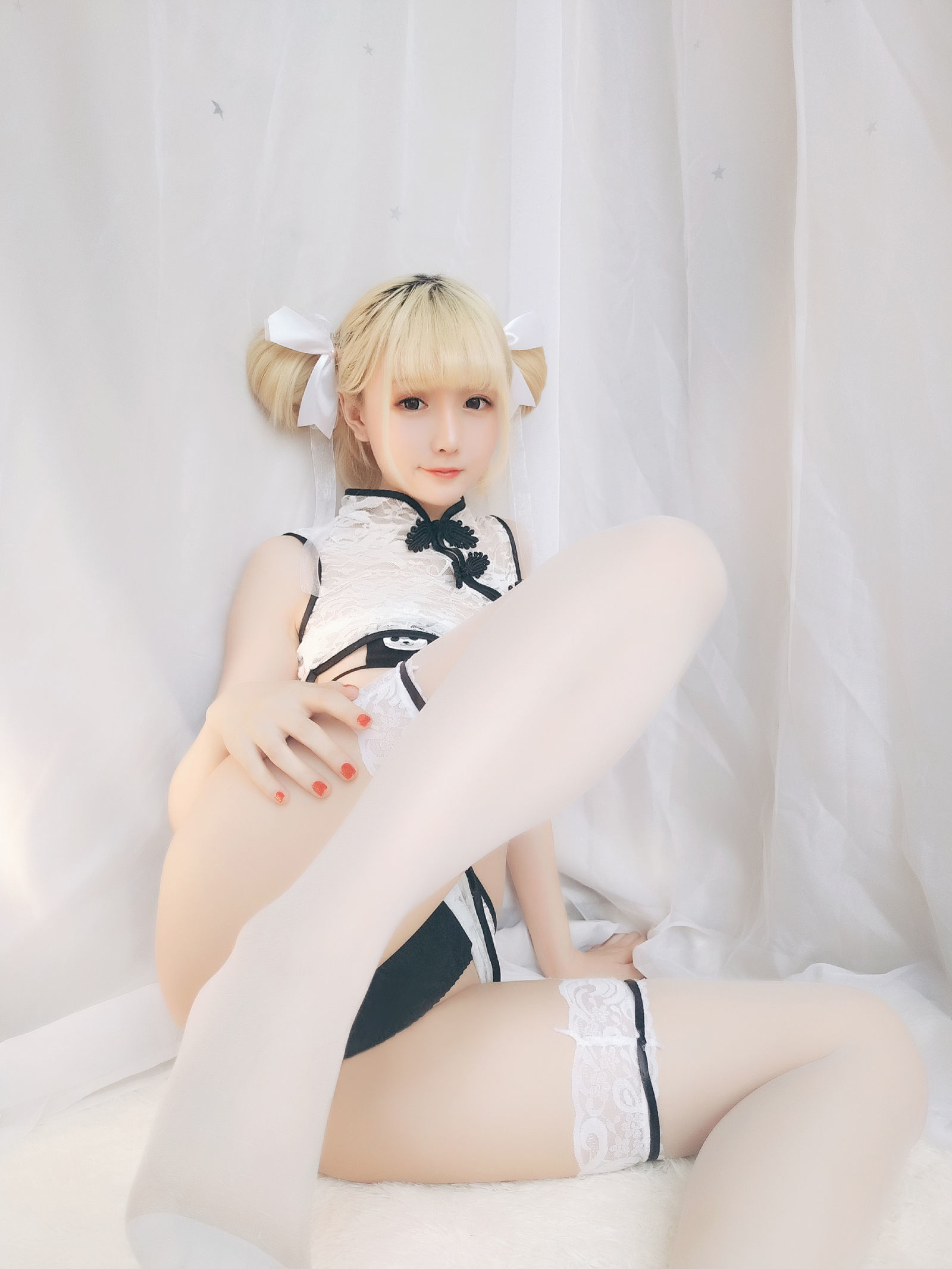 [萝莉COS] 星之迟迟 VOL.16 熊猫旗袍