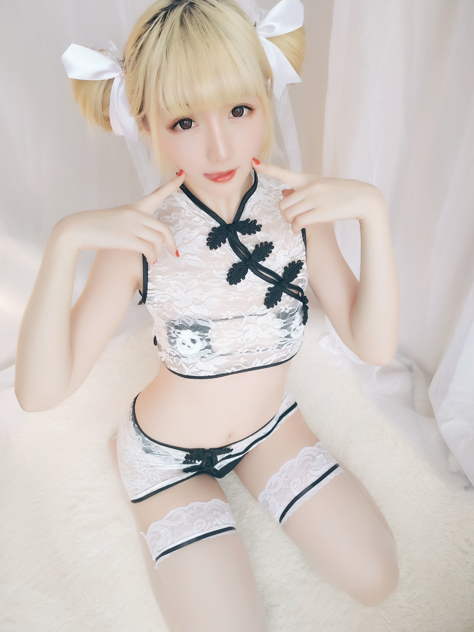 [萝莉COS] 星之迟迟 VOL.16 熊猫旗袍