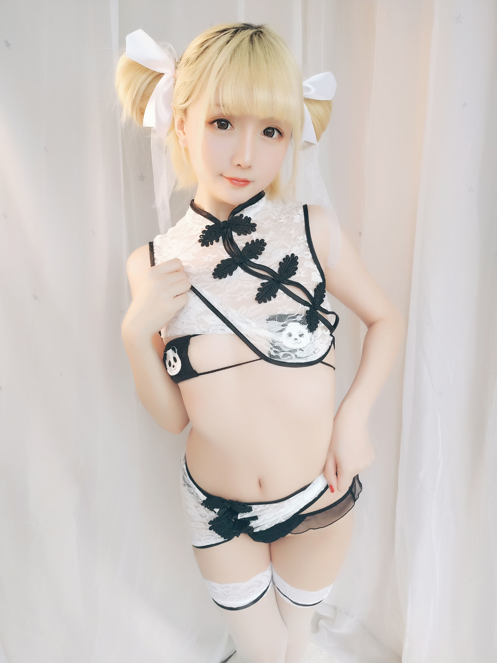 [萝莉COS] 星之迟迟 VOL.16 熊猫旗袍
