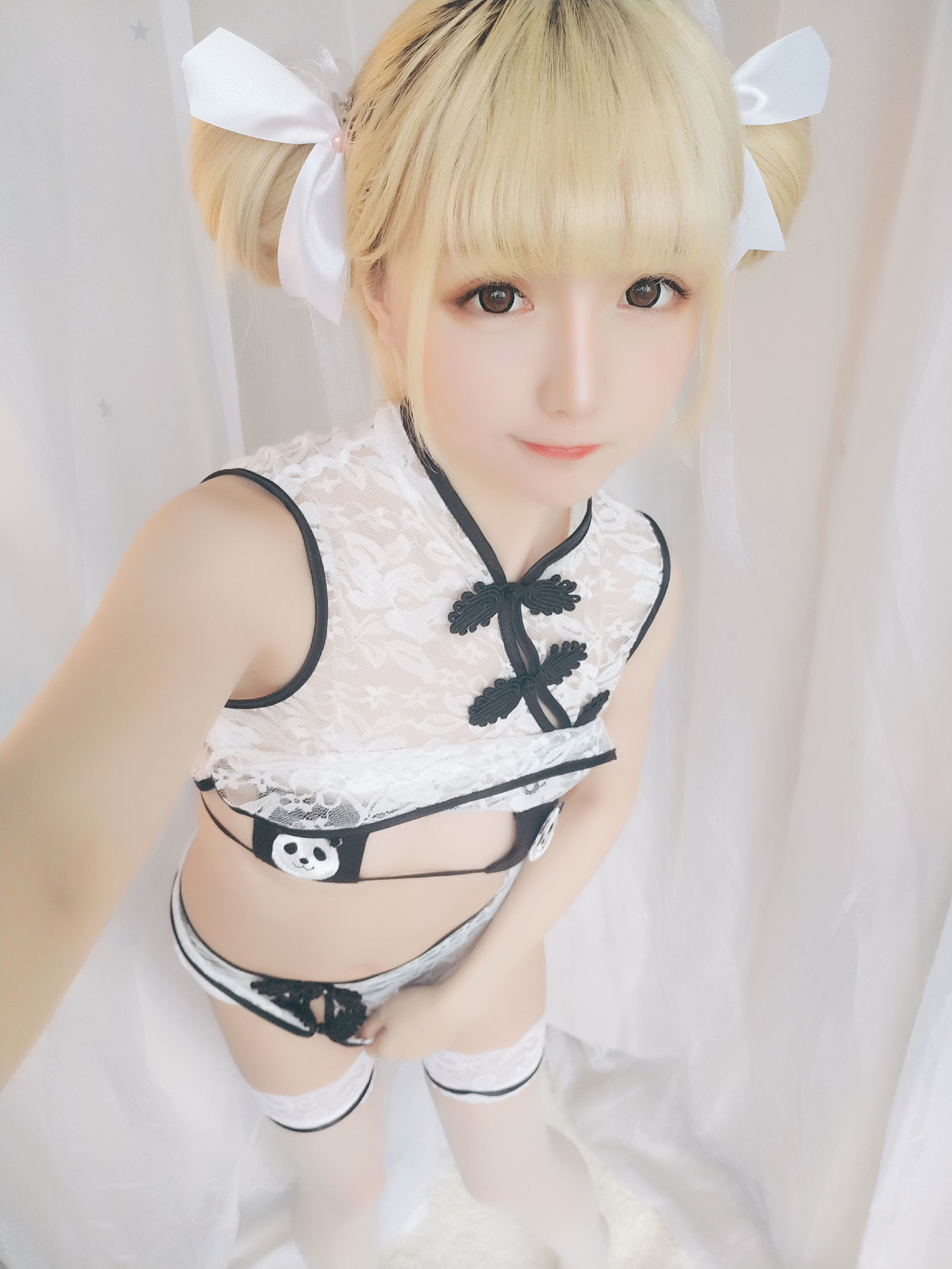 [萝莉COS] 星之迟迟 VOL.16 熊猫旗袍