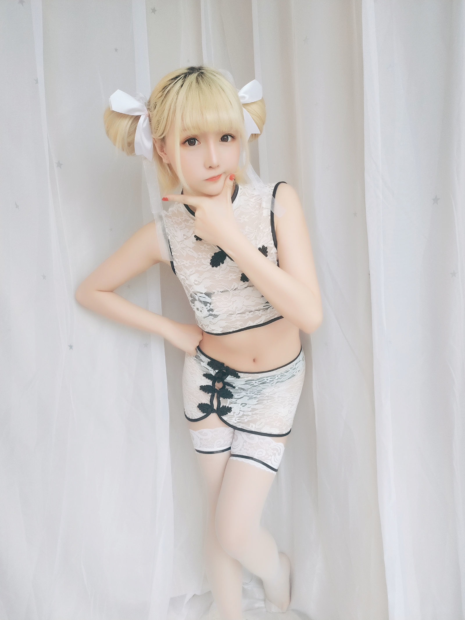 [萝莉COS] 星之迟迟 VOL.16 熊猫旗袍