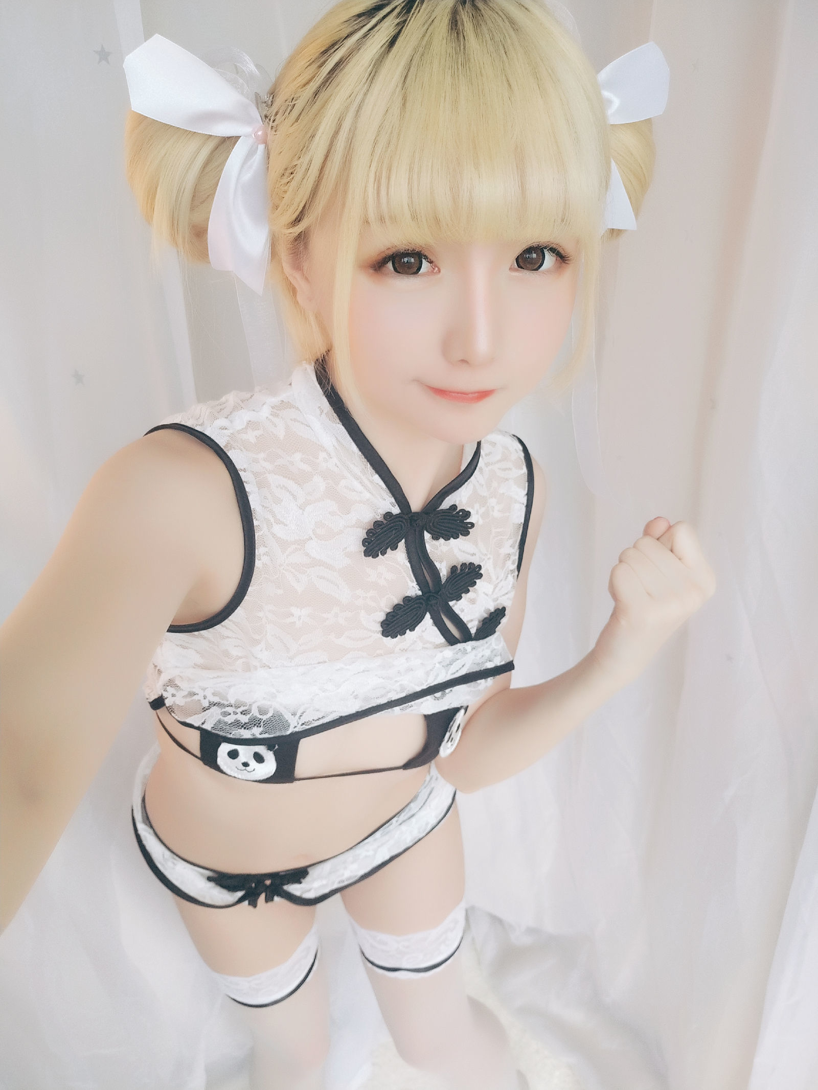 [萝莉COS] 星之迟迟 VOL.16 熊猫旗袍