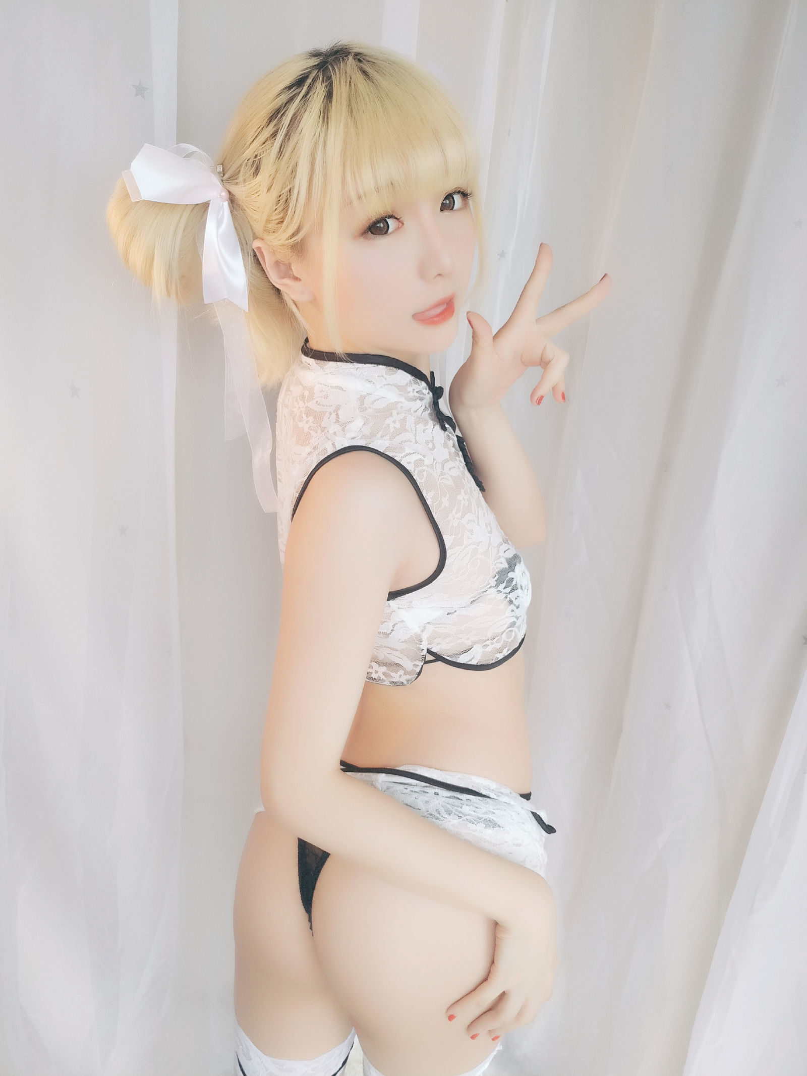 [萝莉COS] 星之迟迟 VOL.16 熊猫旗袍