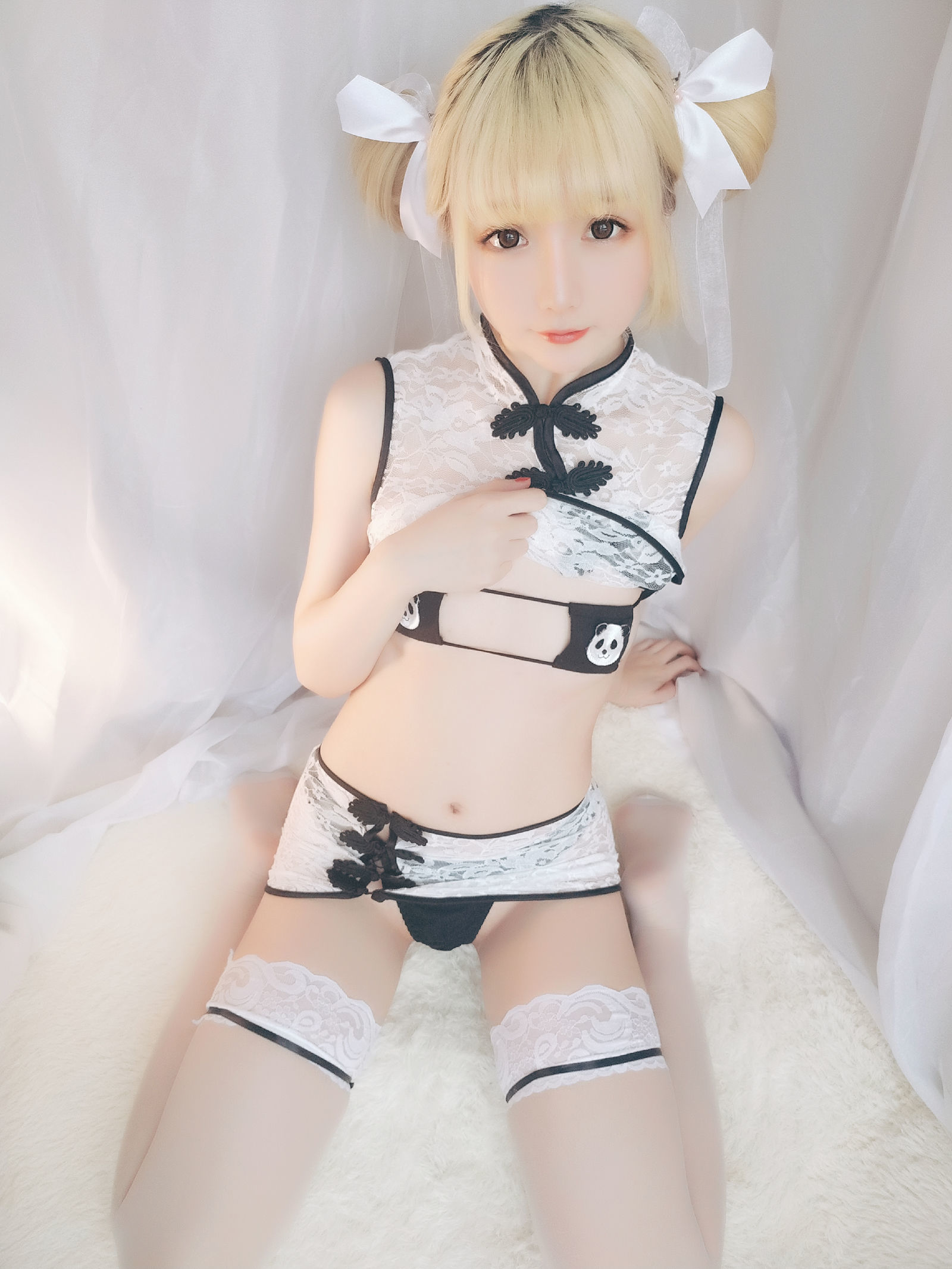 [萝莉COS] 星之迟迟 VOL.16 熊猫旗袍