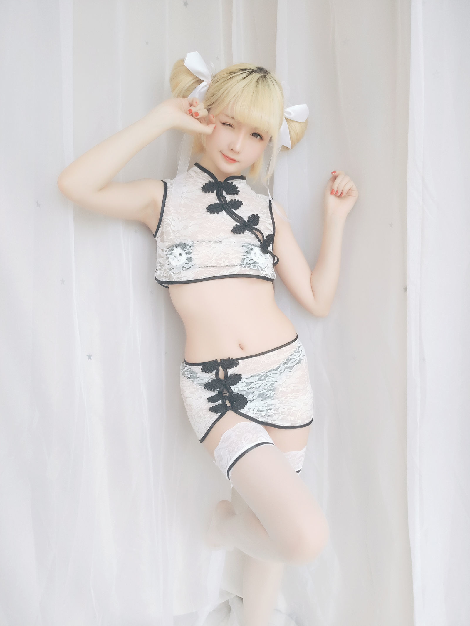 [萝莉COS] 星之迟迟 VOL.16 熊猫旗袍