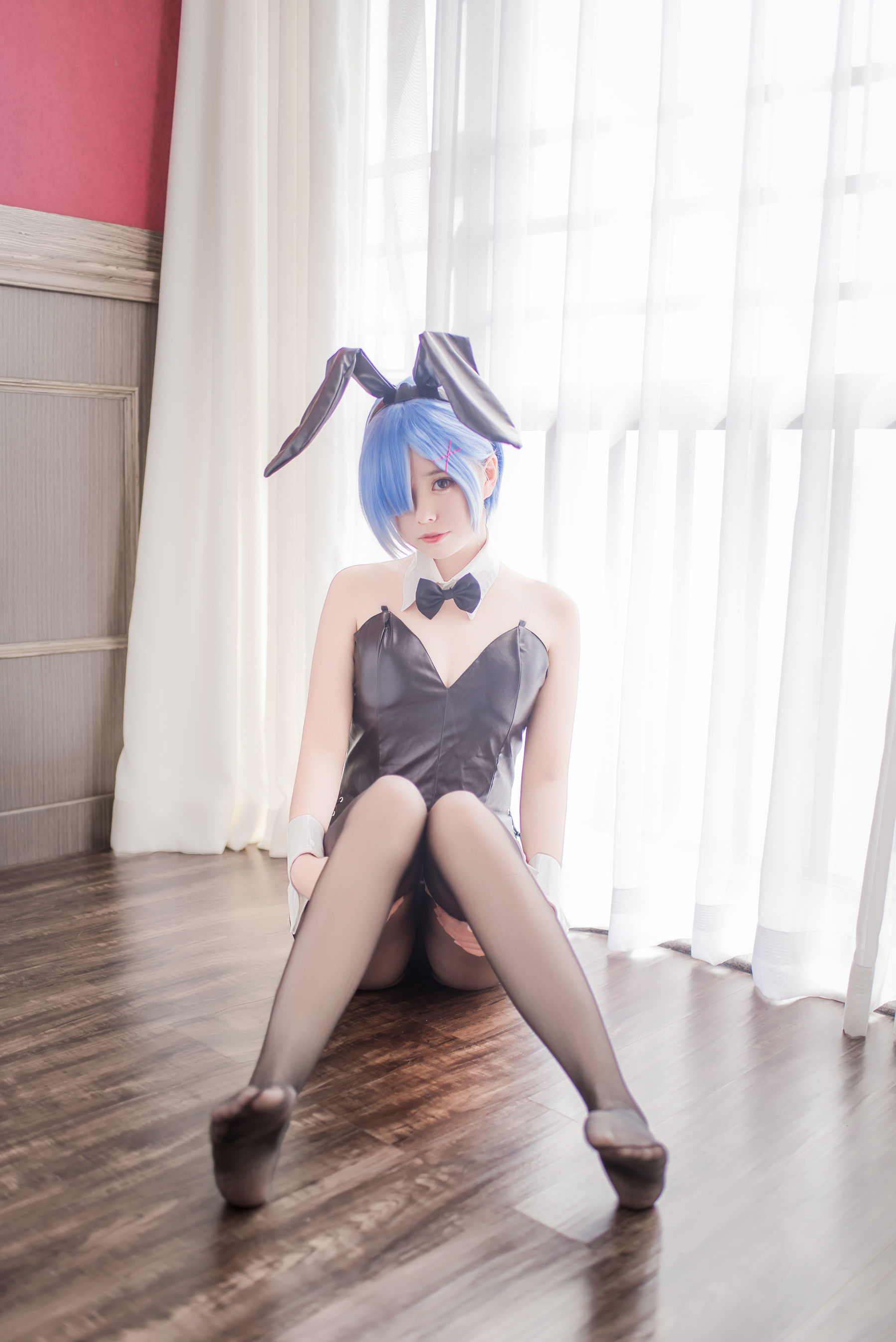 [萝莉COS] 萌系小野妹子w - 白色纱裙+蕾姆护士+蕾姆兔女郎