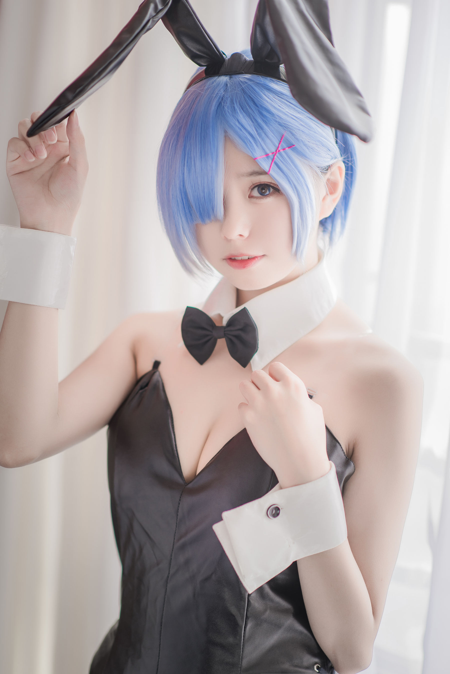 [萝莉COS] 萌系小野妹子w - 白色纱裙+蕾姆护士+蕾姆兔女郎