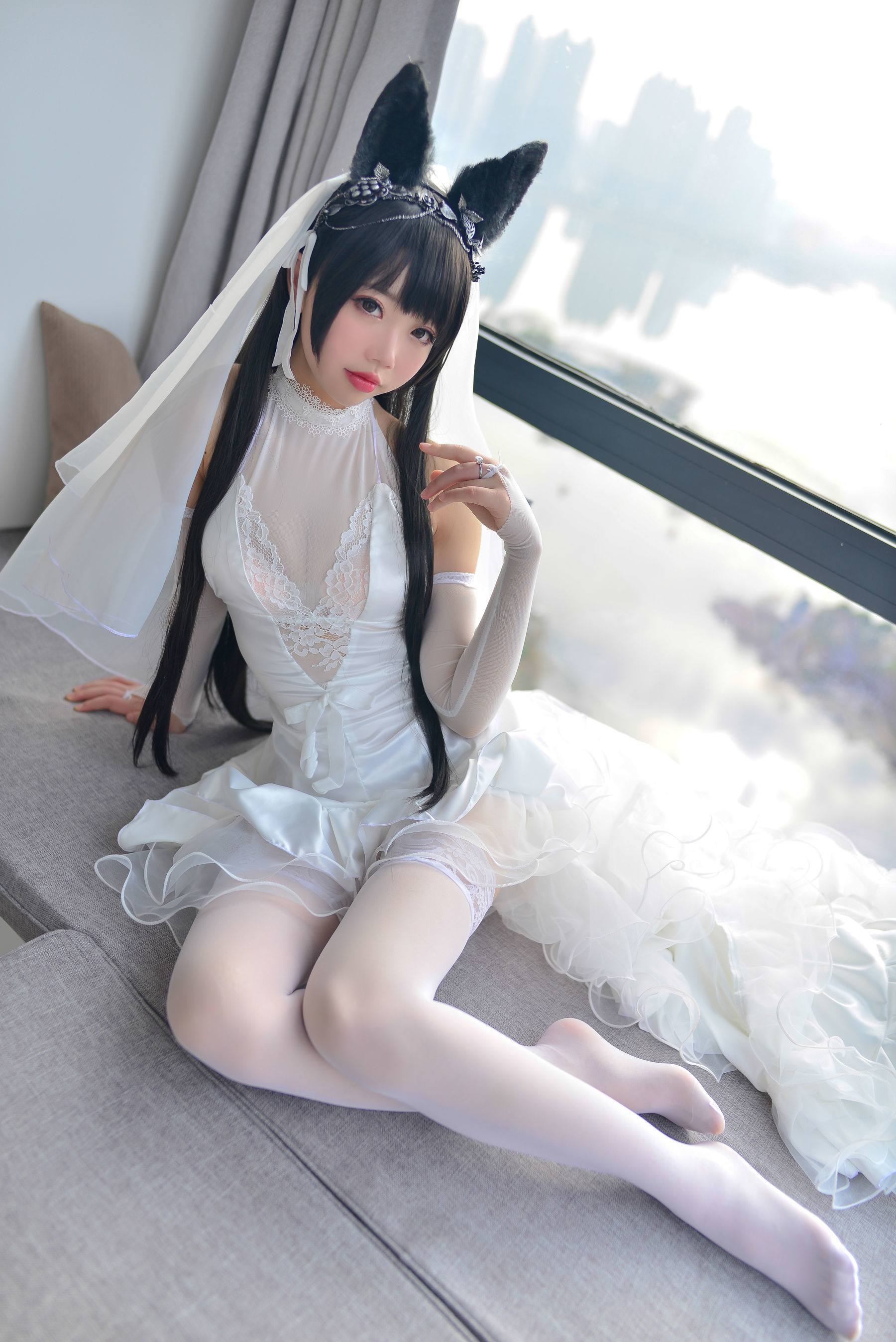 [萝莉COS] 雪琪 - 爱宕婚纱