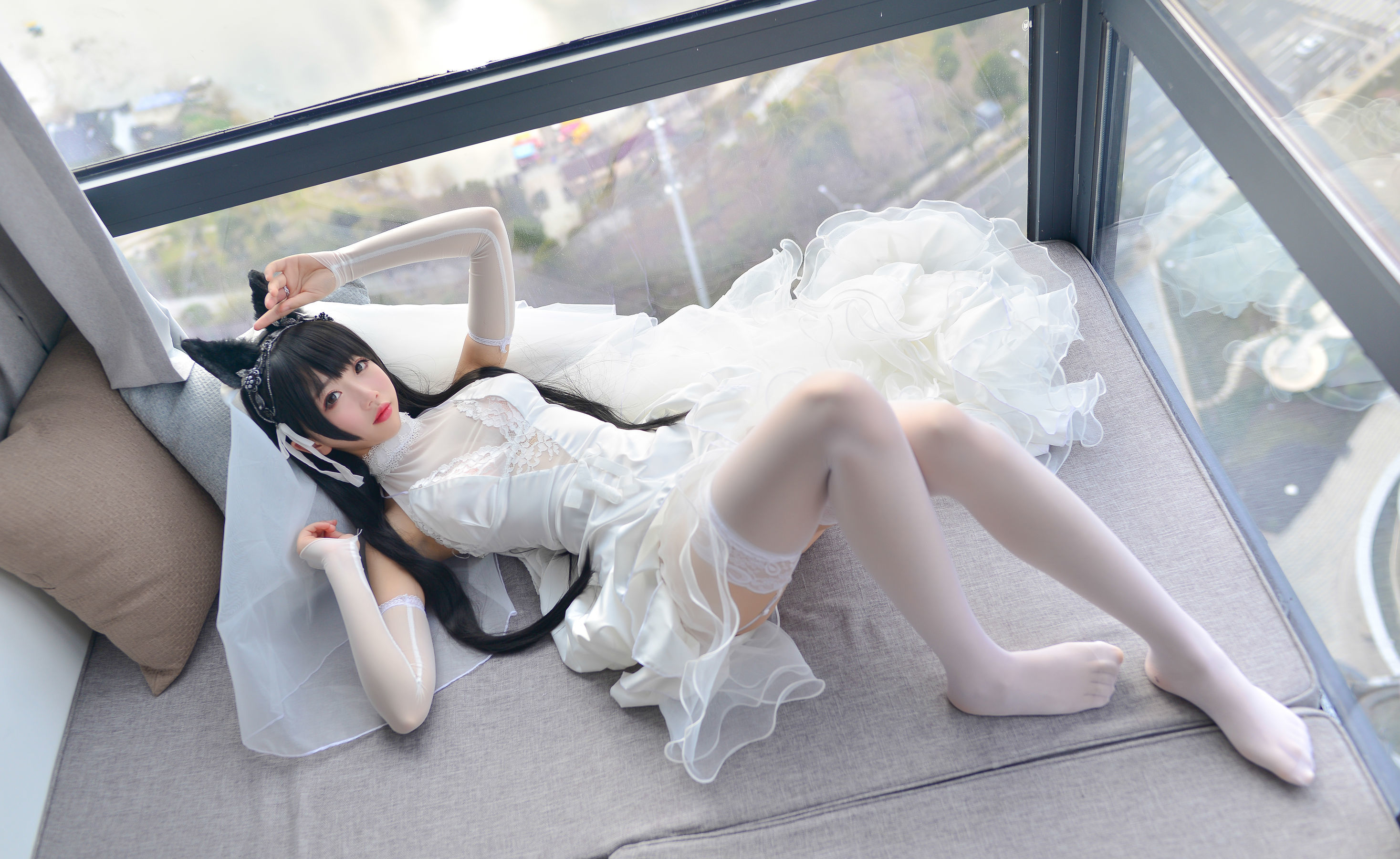 [萝莉COS] 雪琪 - 爱宕婚纱