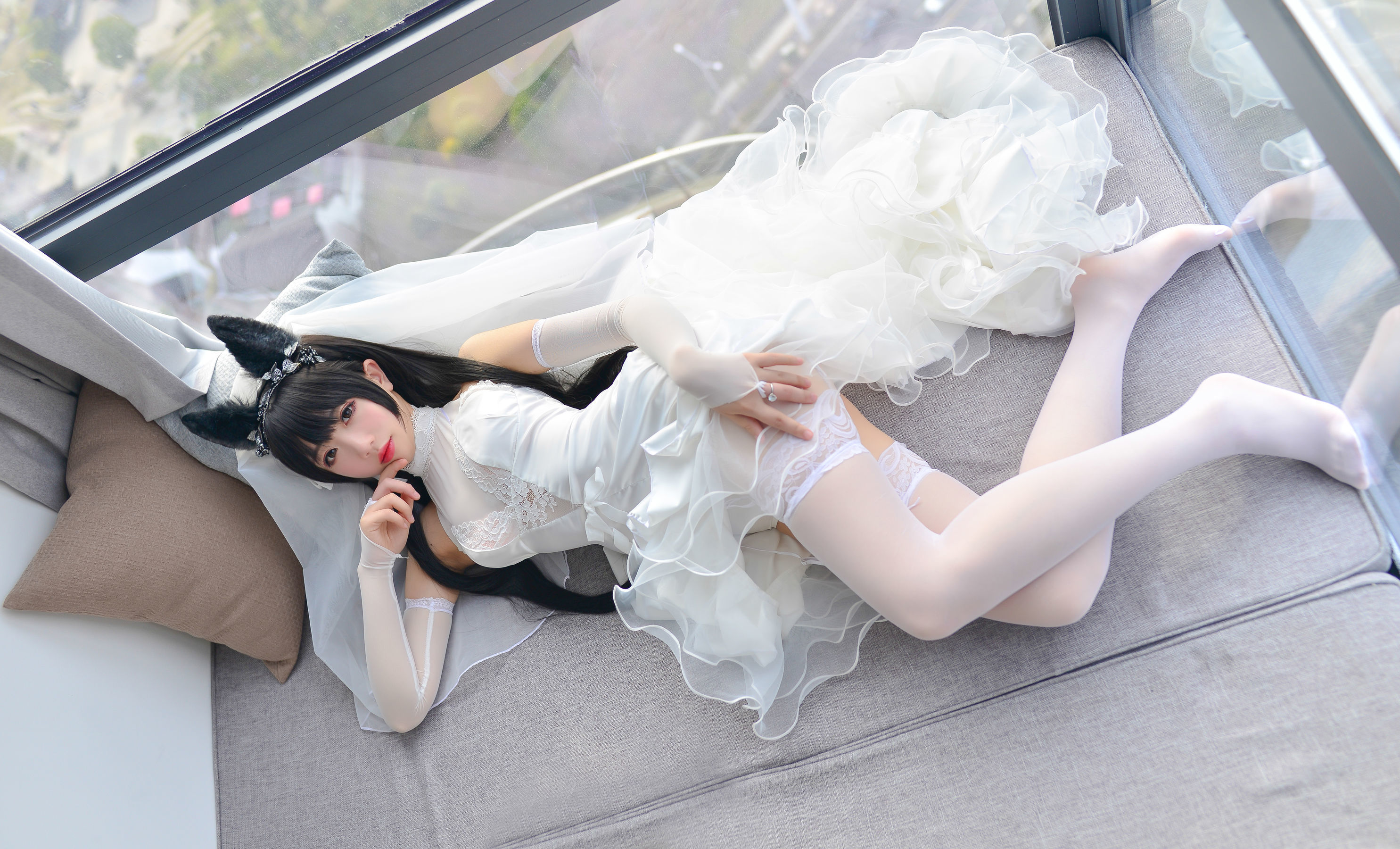 [萝莉COS] 雪琪 - 爱宕婚纱