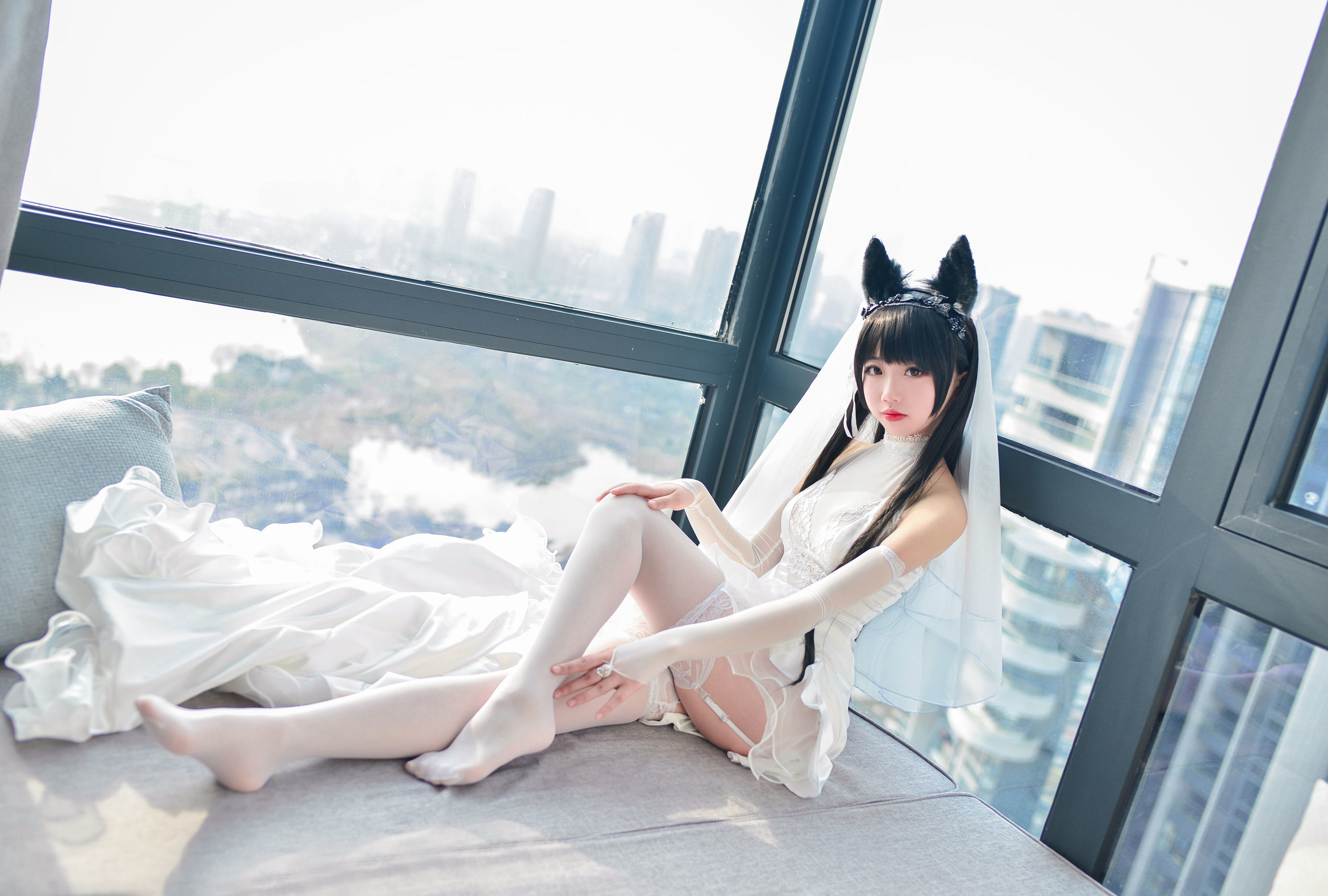 [萝莉COS] 雪琪 - 爱宕婚纱