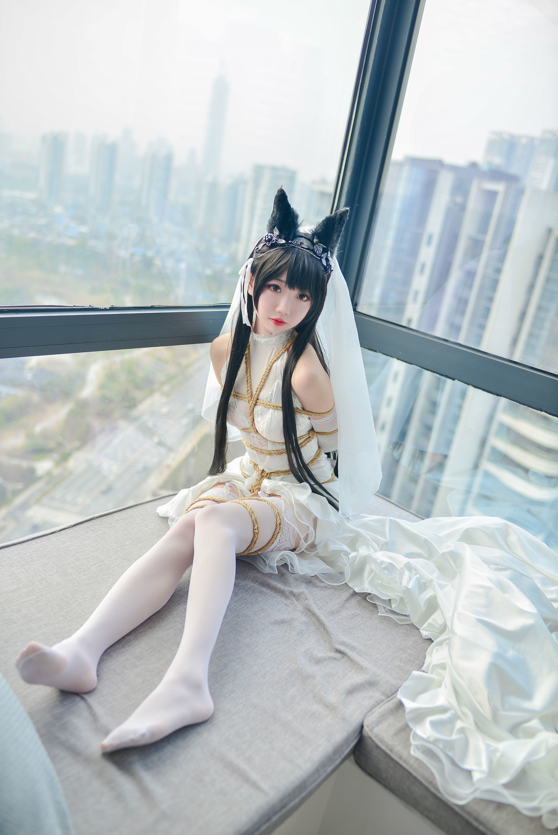 [萝莉COS] 雪琪 - 爱宕婚纱