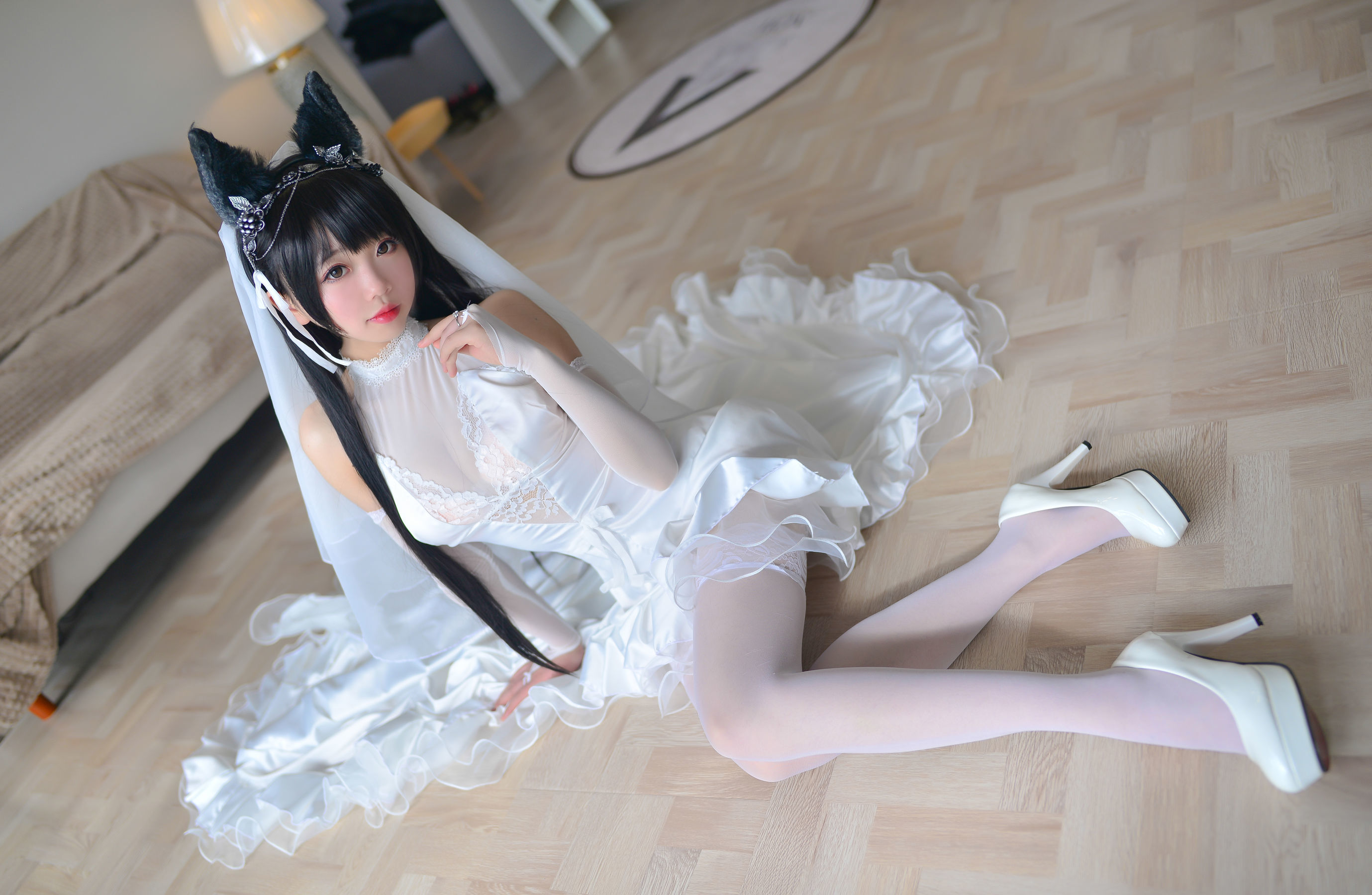 [萝莉COS] 雪琪 - 爱宕婚纱