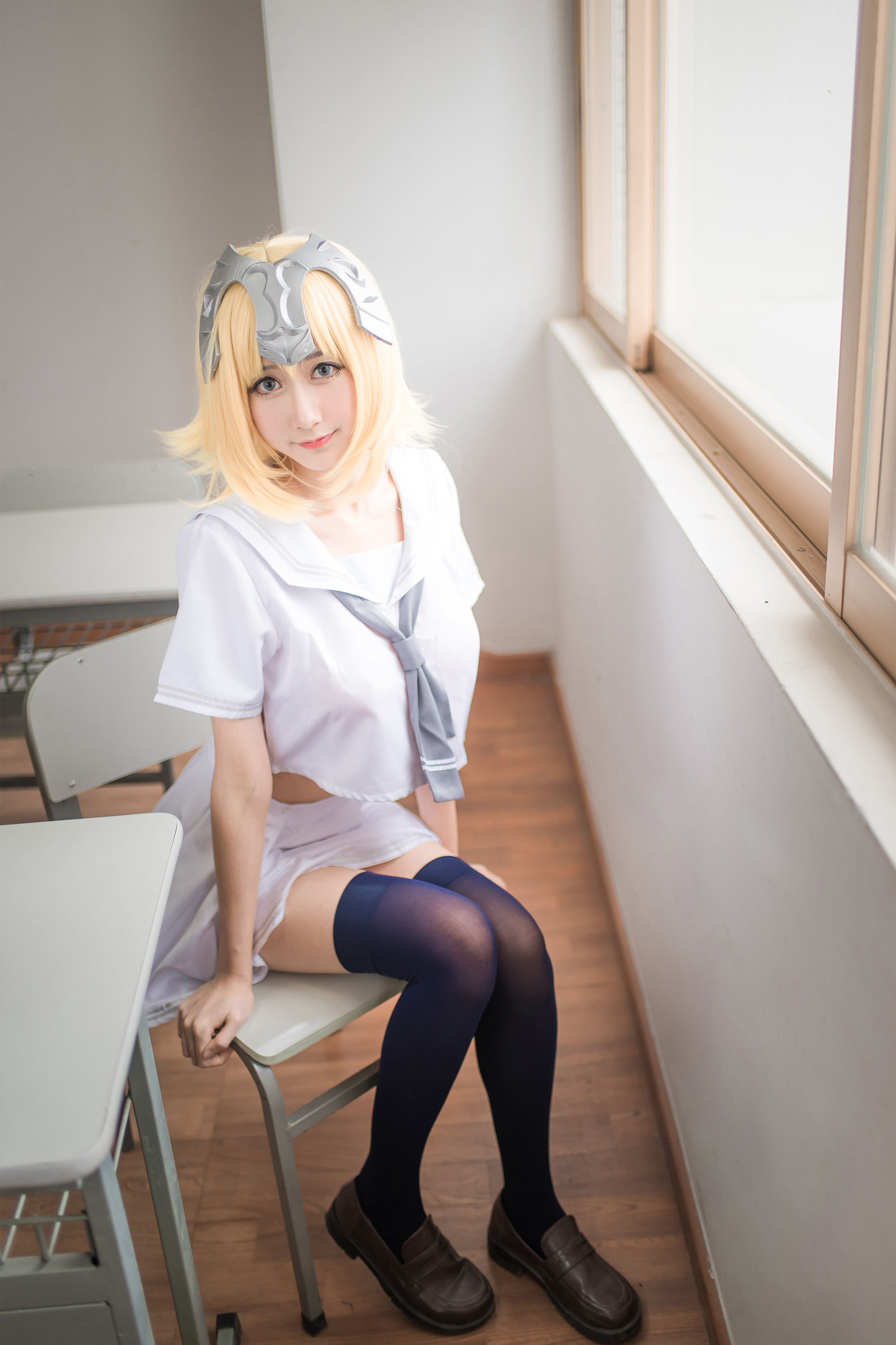 [萝莉COS] 木绵绵OwO - 贞德（白）