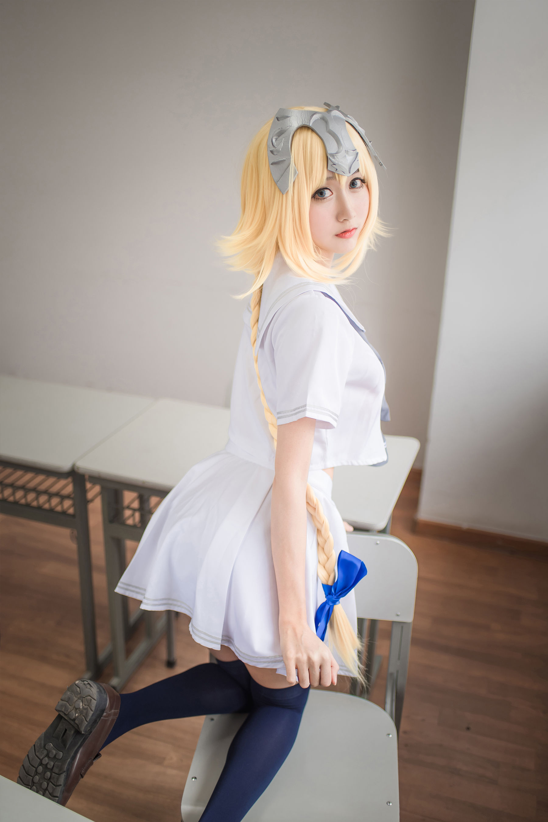 [萝莉COS] 木绵绵OwO - 贞德（白）