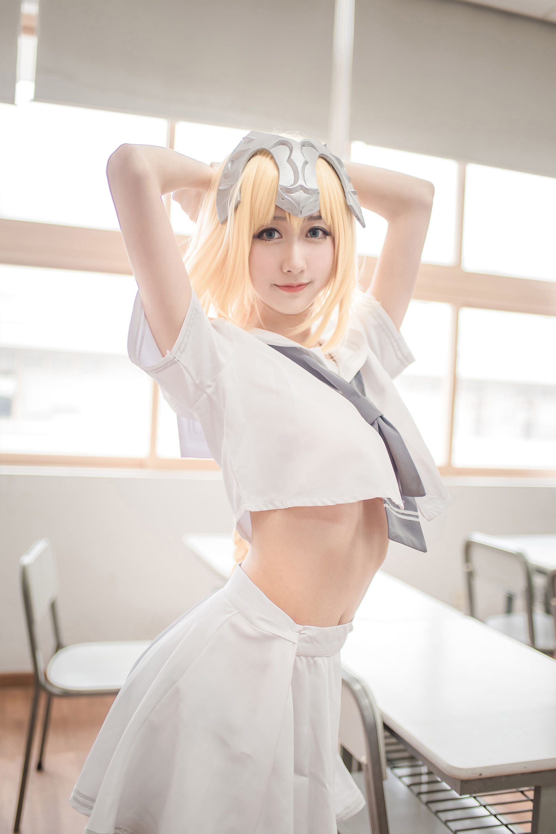 [萝莉COS] 木绵绵OwO - 贞德（白）