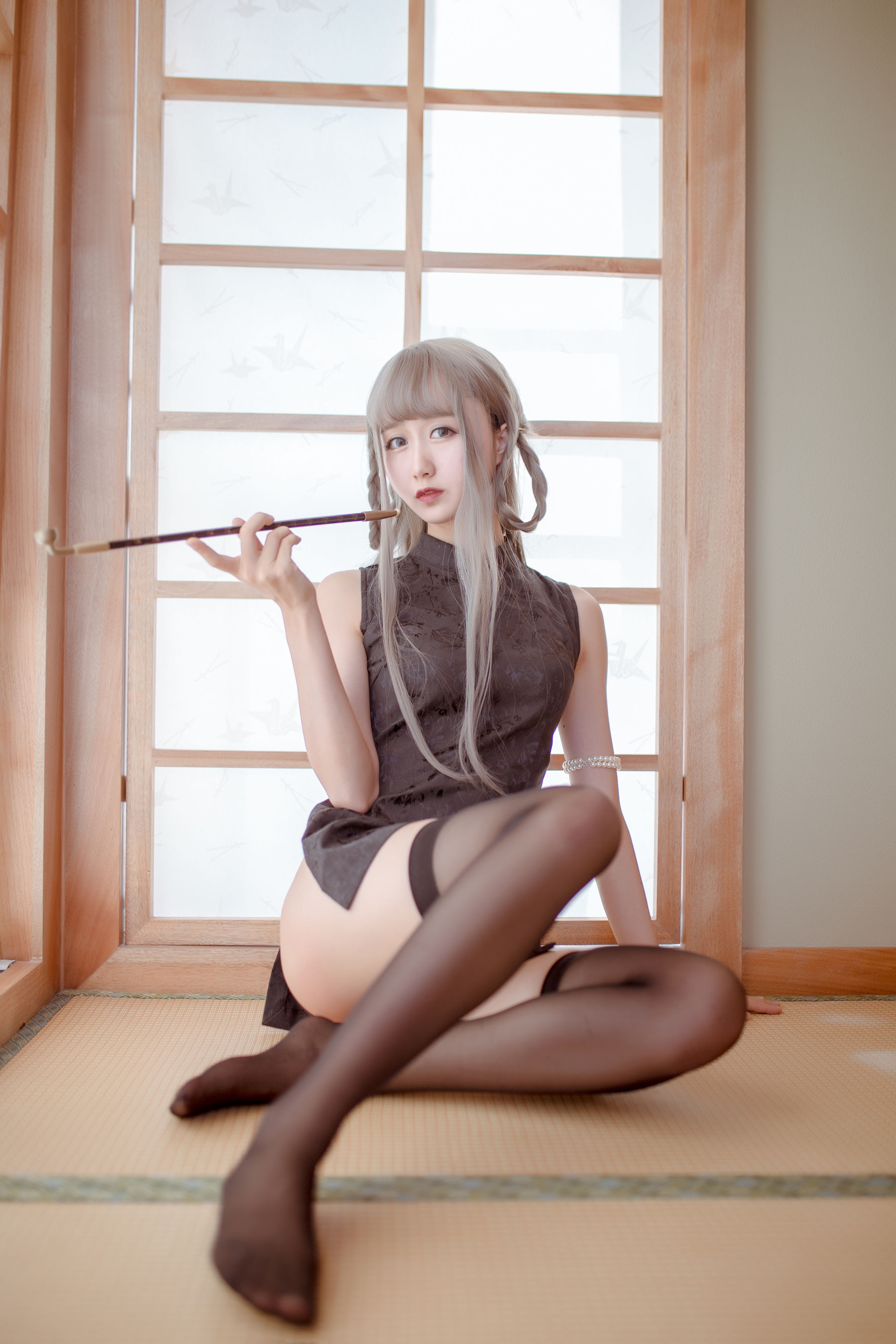 [萝莉COS] 木绵绵OwO - 魔女旗袍&小野妹子