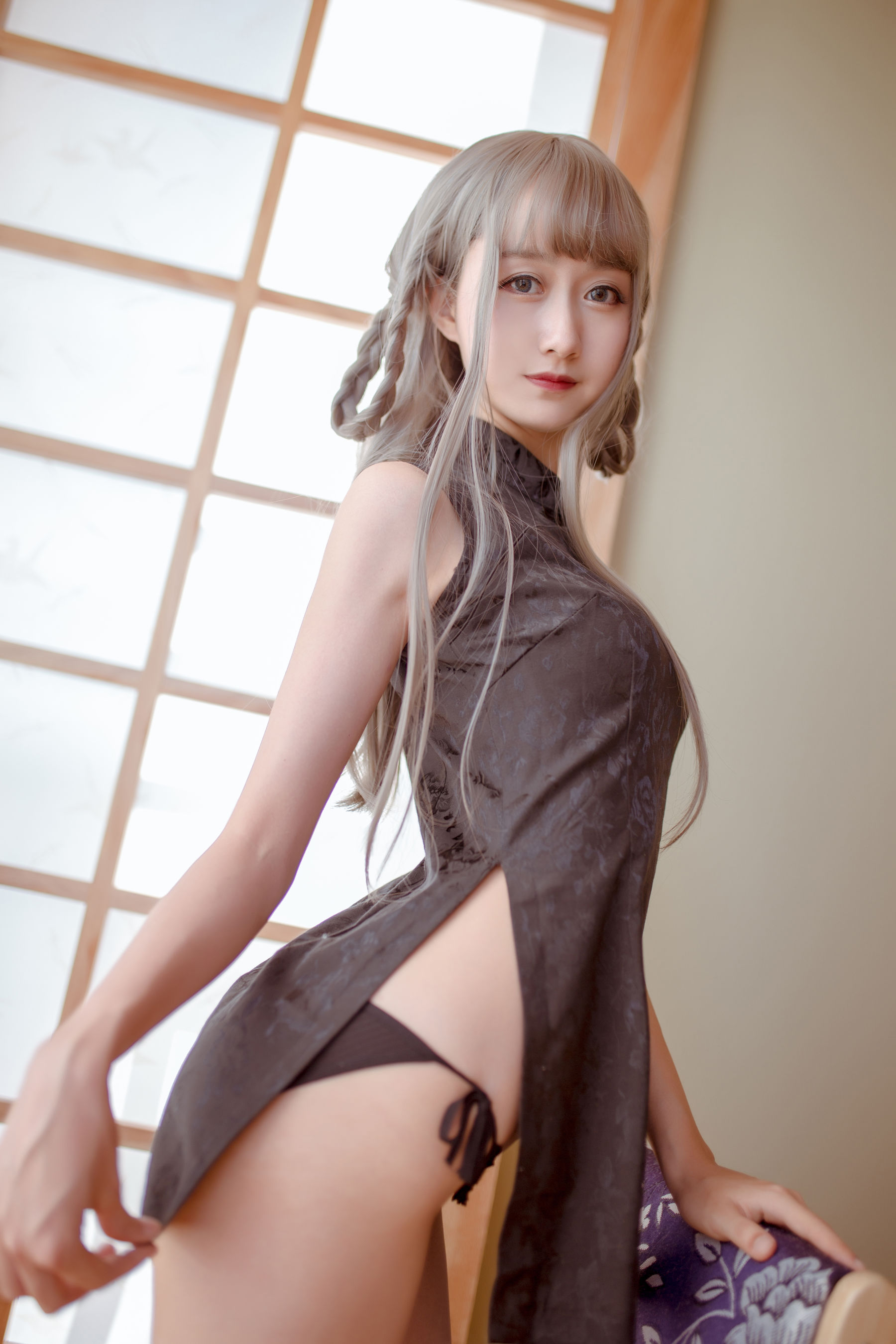 [萝莉COS] 木绵绵OwO - 魔女旗袍&小野妹子