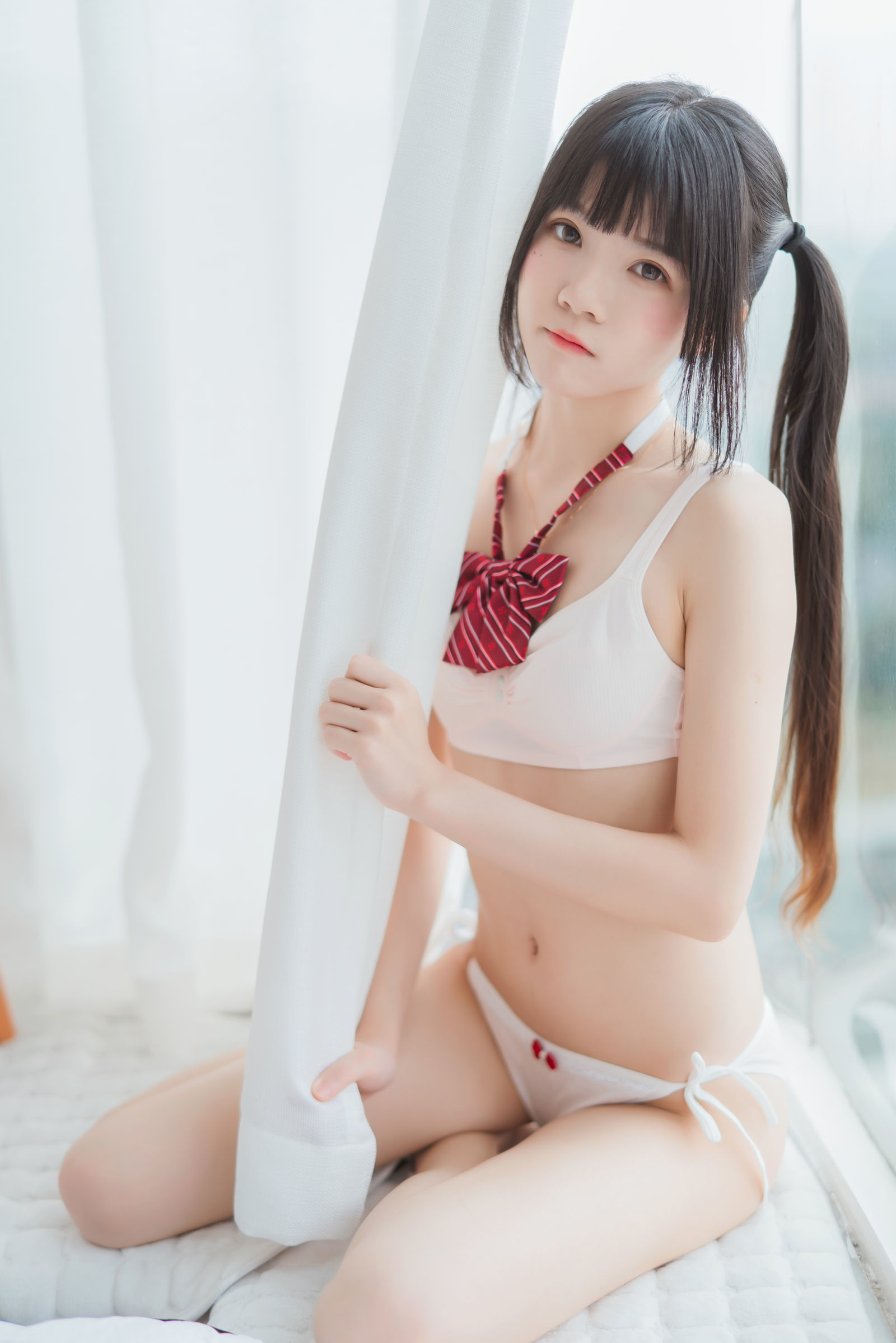[萝莉COS] 桜桃喵 - 心形胖次